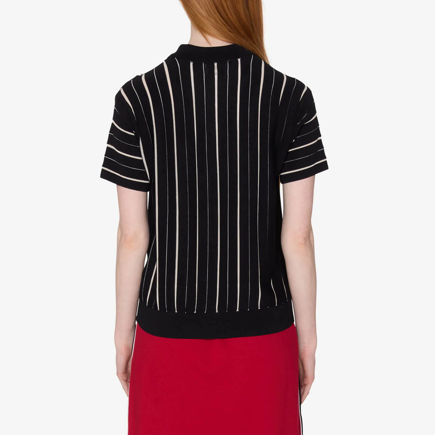 Women's Arlo Stripe Polo Sweater - Black Multi - Image 3