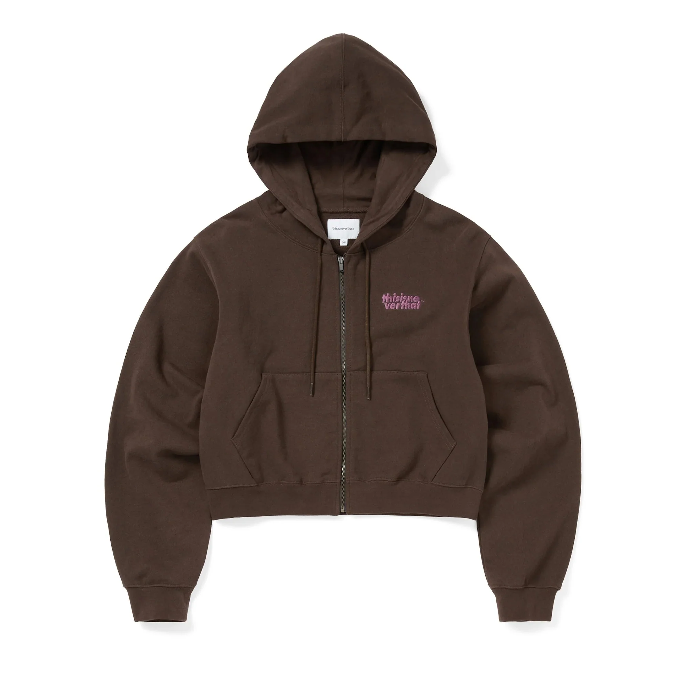 OL-Logo W' Zip Up Hoodie - Dark Chocolate