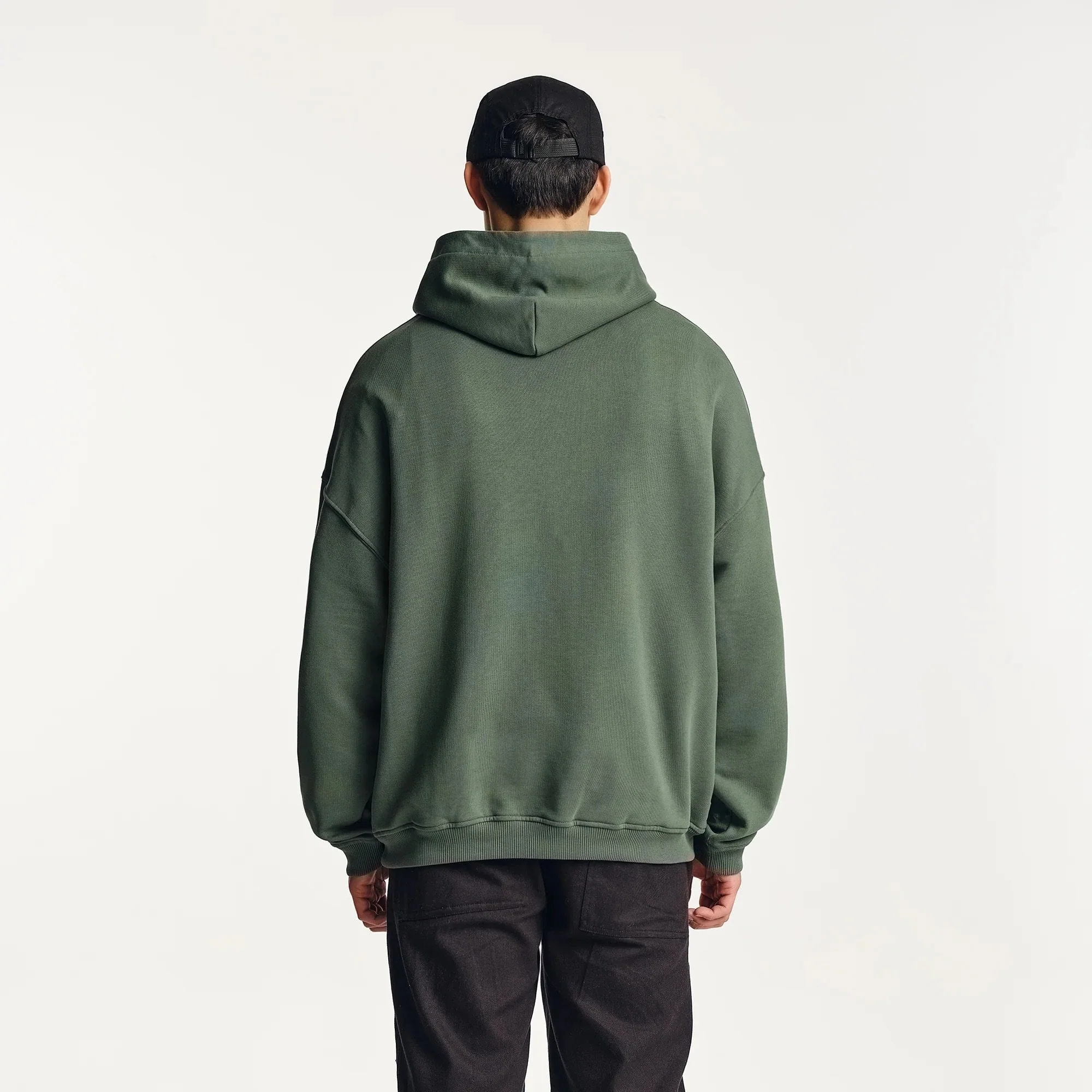 Amos Oversized Hoodie Kelp Green - Image 3
