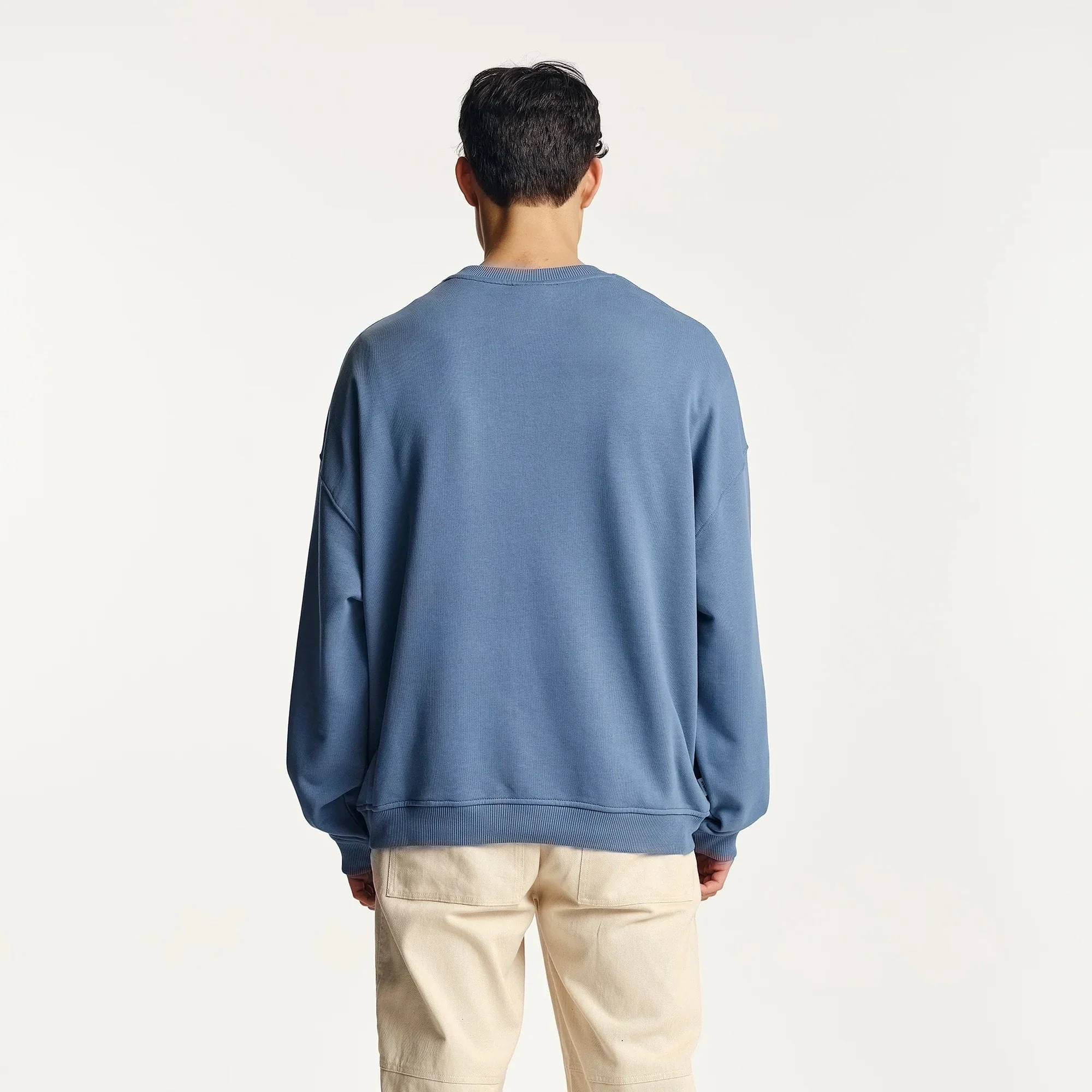 Vernon Oversized Crew China Blue - Image 3