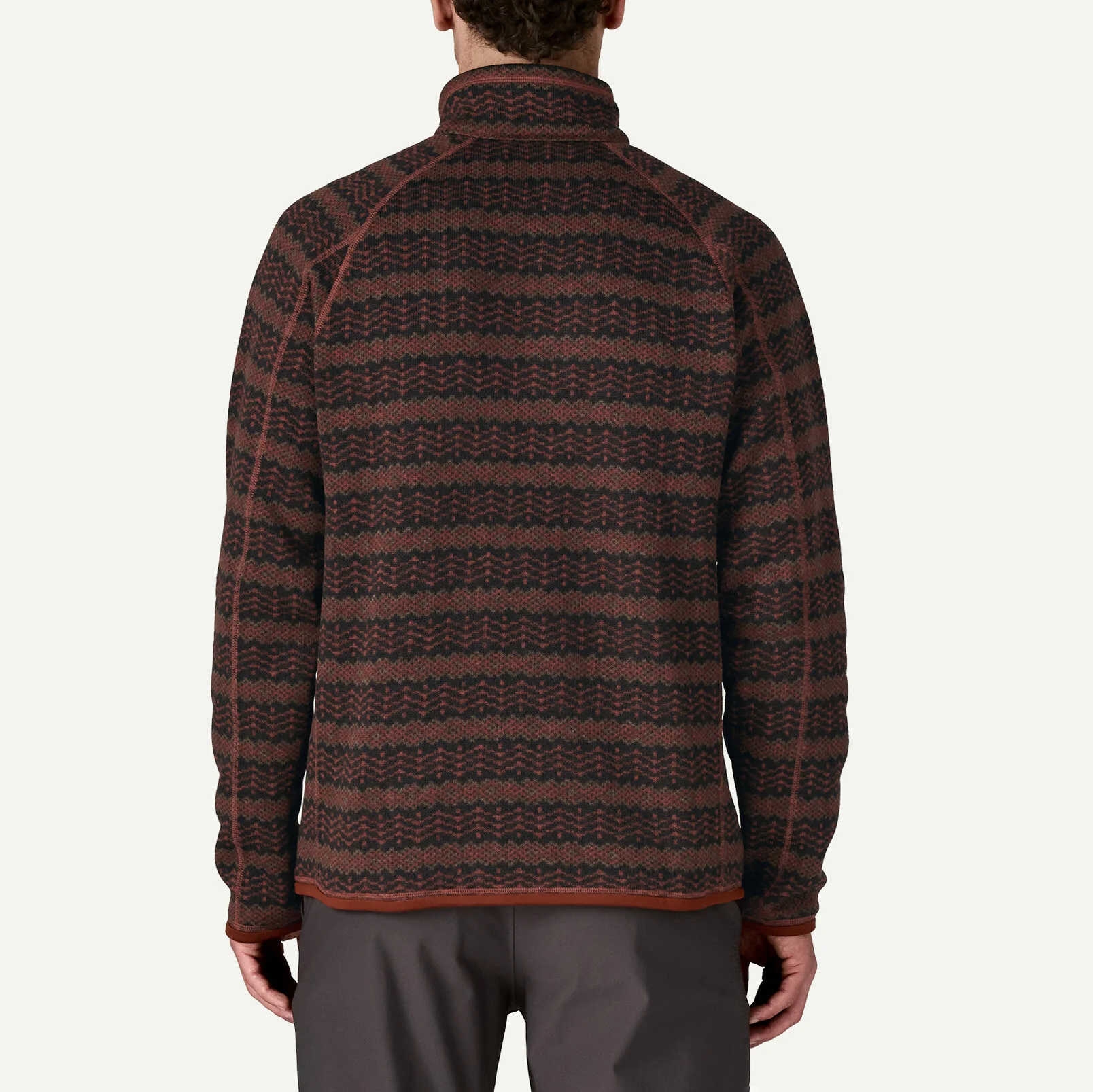 Men's Better Sweater™ 1/4-Zip Fleece - Woven Together / Dried Vanilla - Image 3