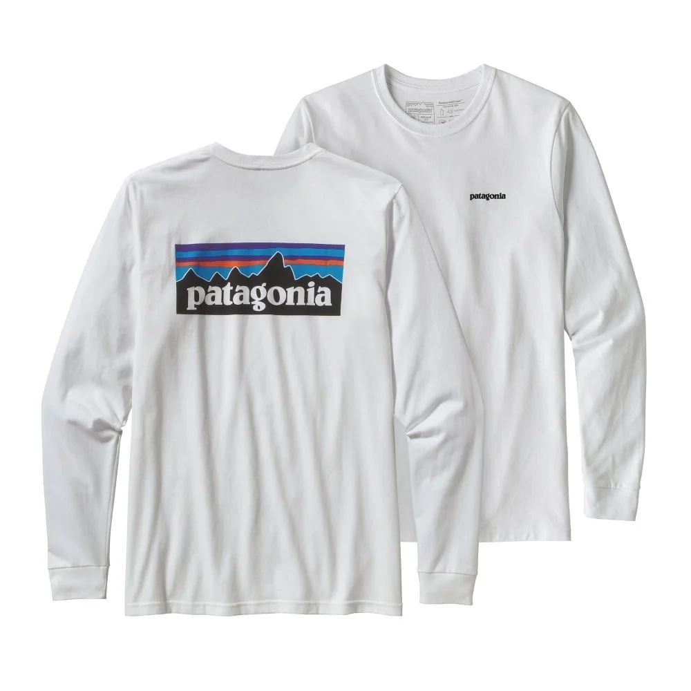 Men's Long-Sleeved P-6 Logo Responsibili-Tee® - White