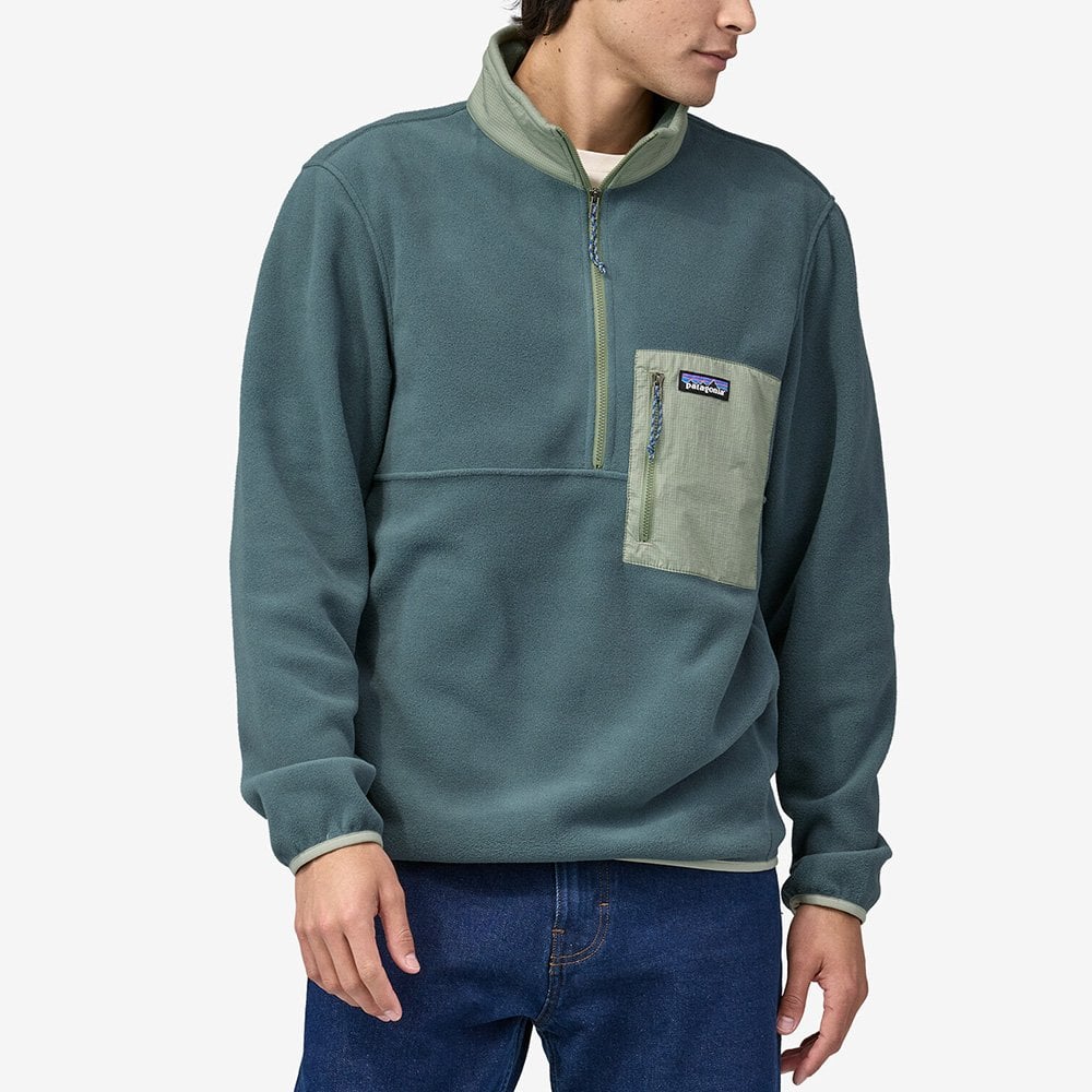 Microdini 1/2-zip Fleece Pullover - Nouveau Green - Image 2