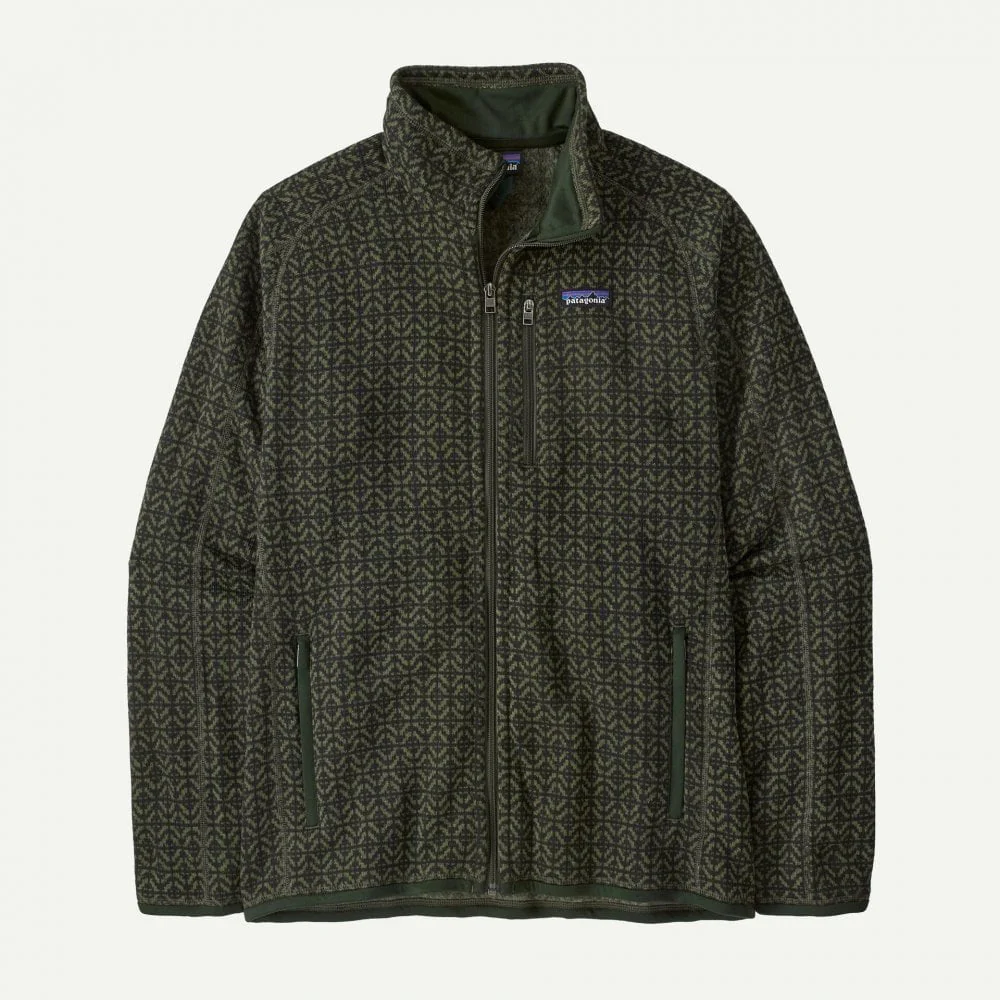 Men's Better Sweater Jacket - Scales: Old Growth Green