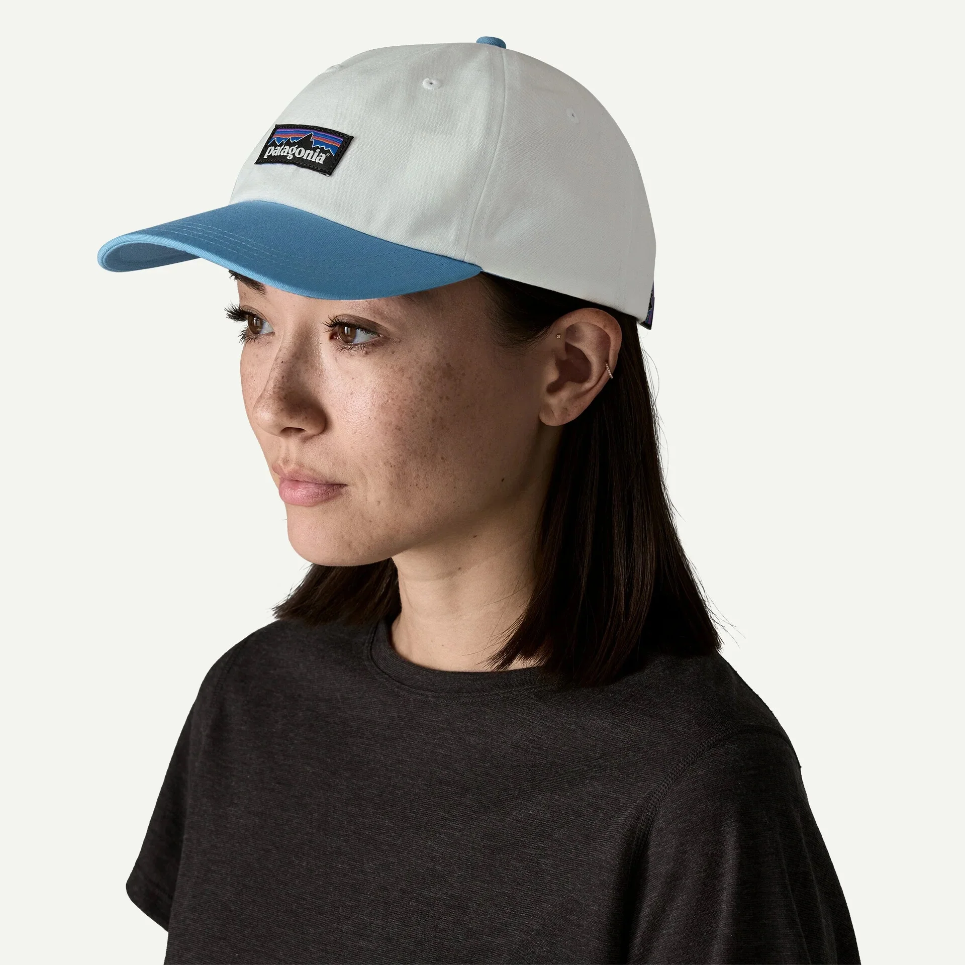 P-6 Label Trad Cap - Birch White w/Shore Blue - Image 2