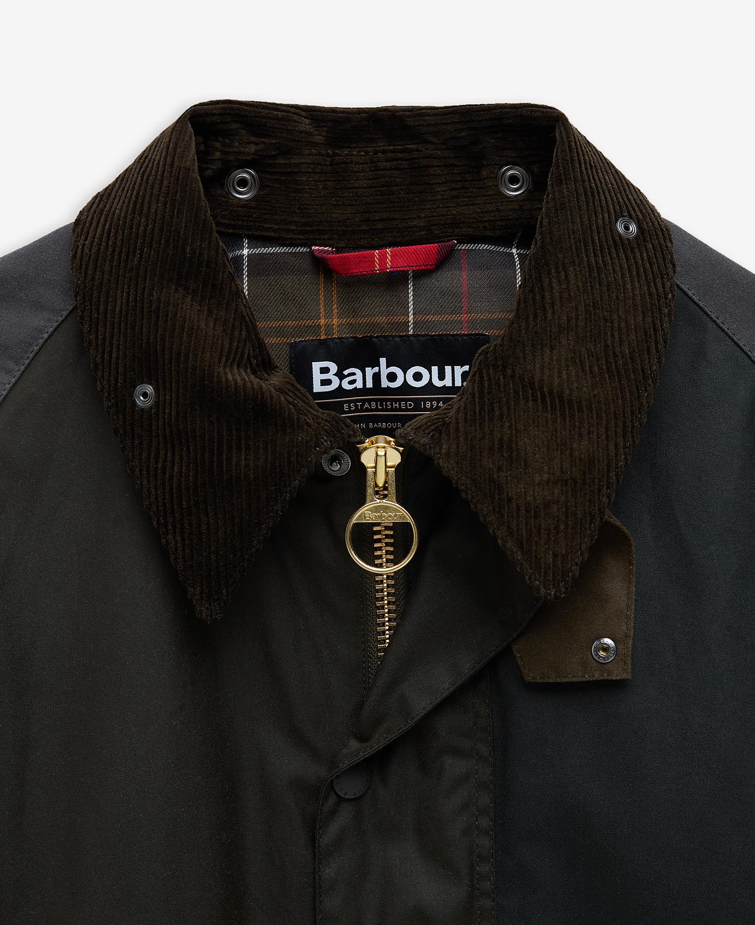 Patchwork Transport Waxed Jacket - Sage Multi - Image 7