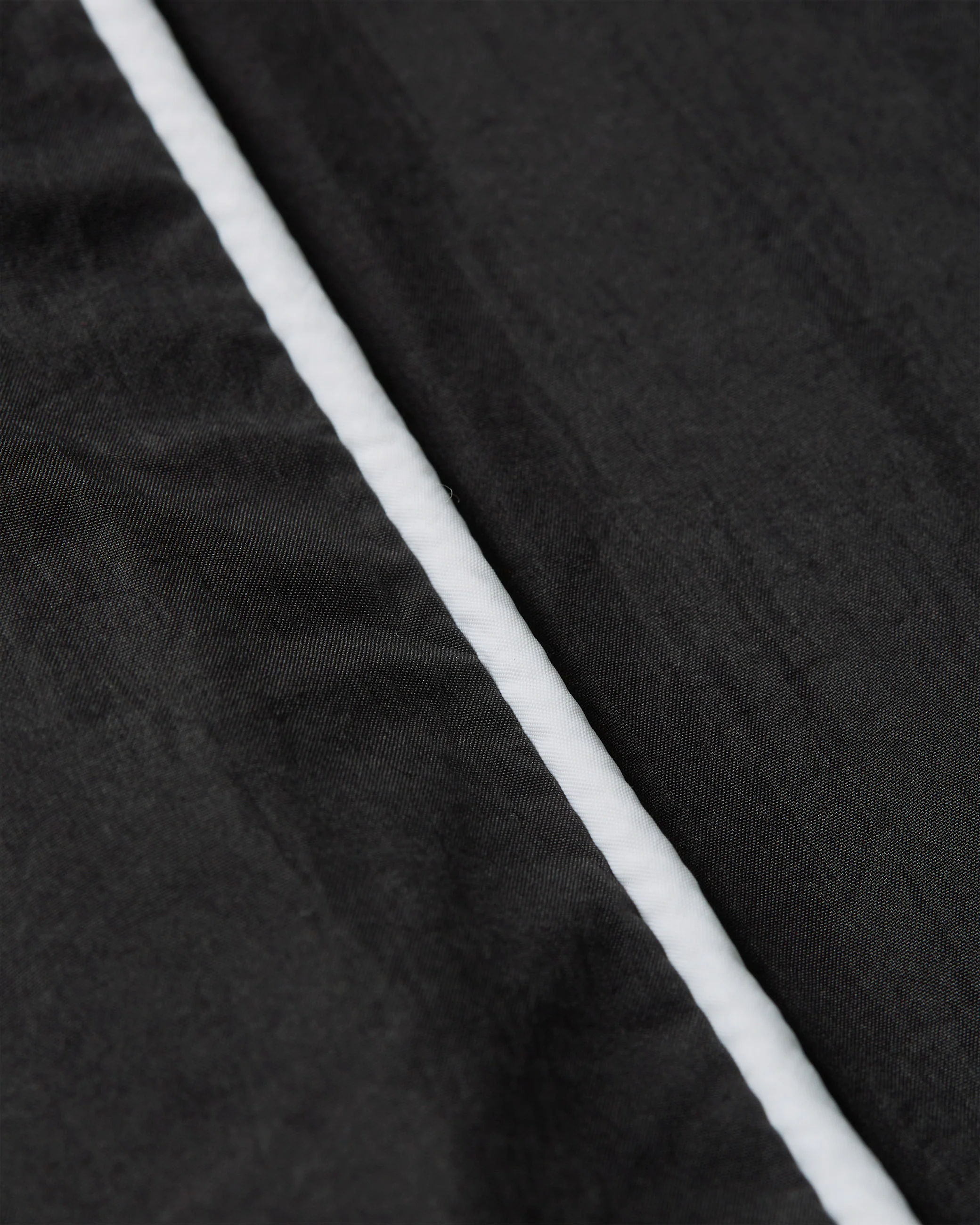 Athletic Nylon Track Jacket - Black - Image 6