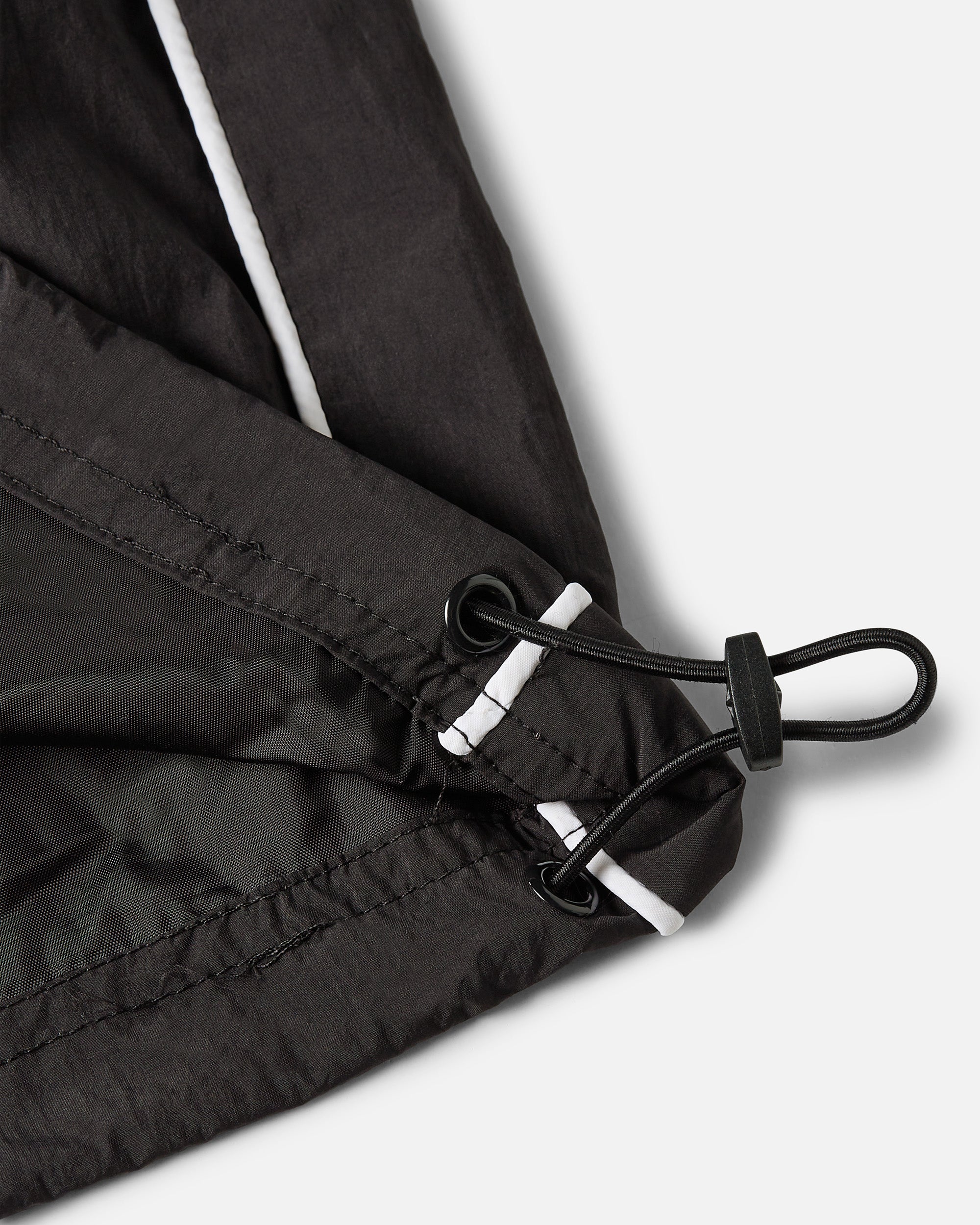 Athletic Nylon Track Pants - Black - Image 5