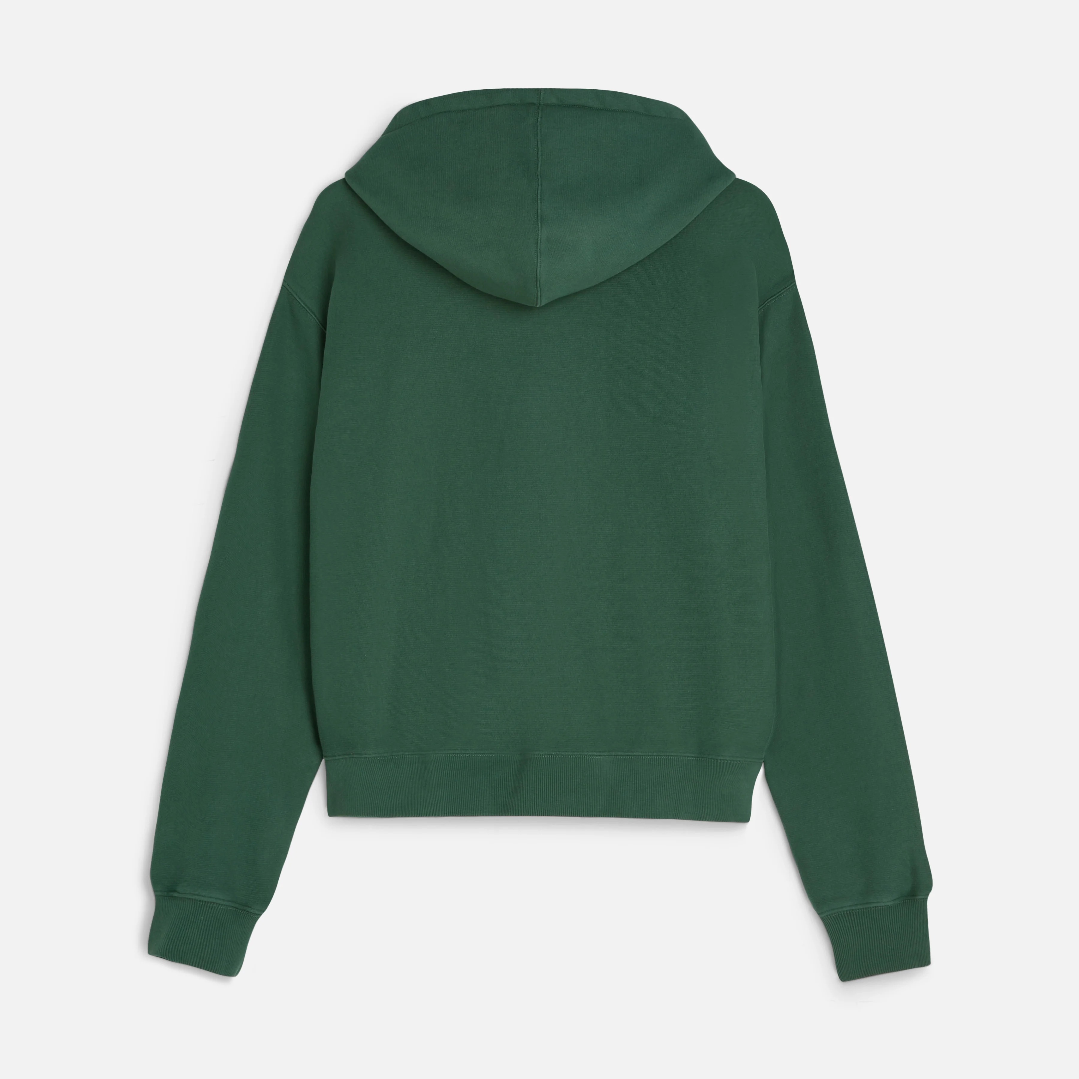Classic Zip Up Hooded Sweater - Bistro Green - Image 3