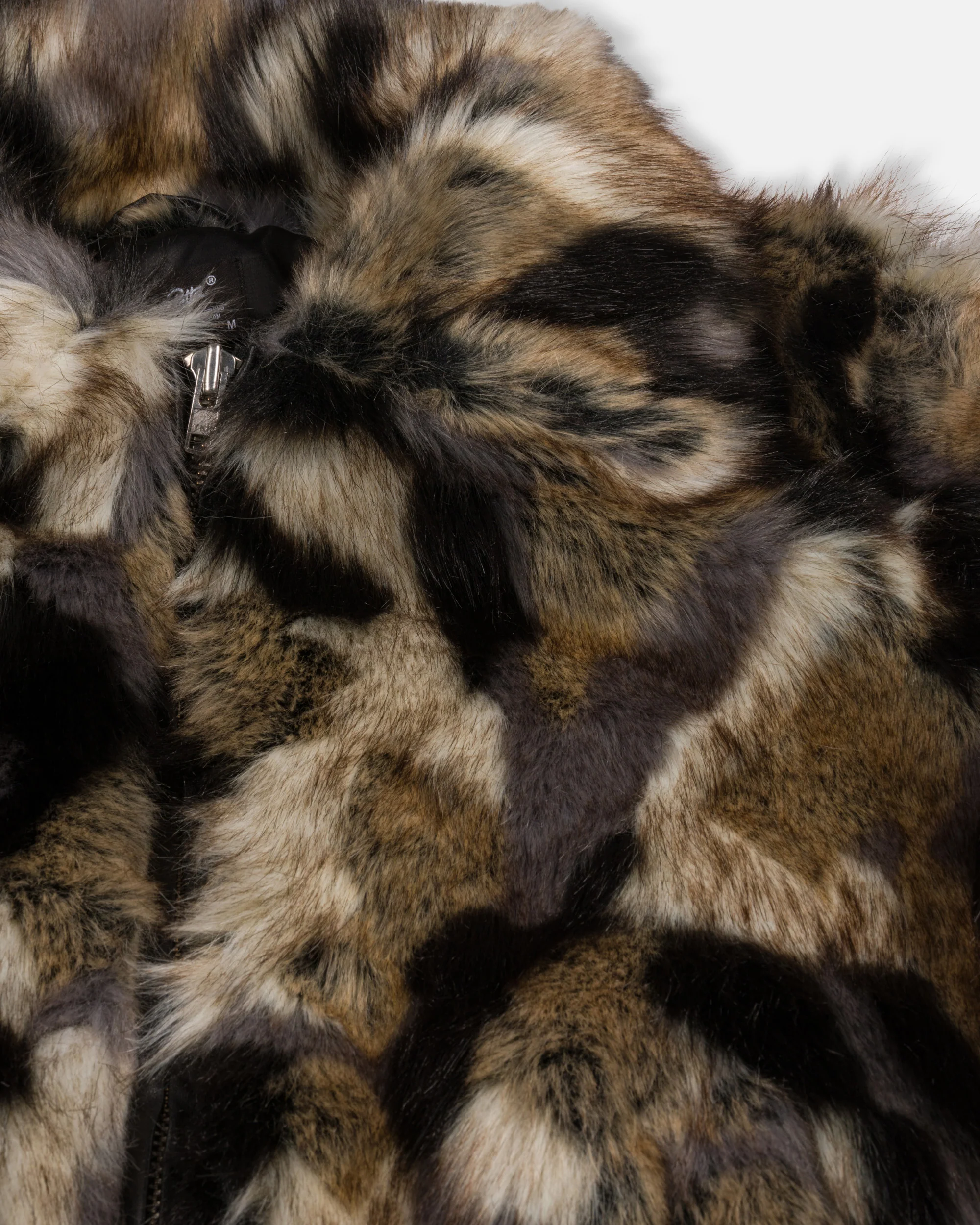 Faux Fur Patchwork Jacket - Multi - Image 10