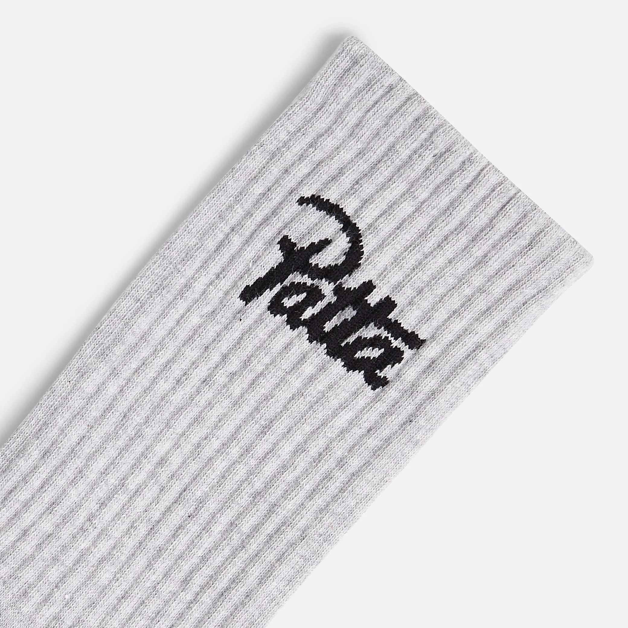 Script Logo Sports Sock - Melange Grey - Image 2