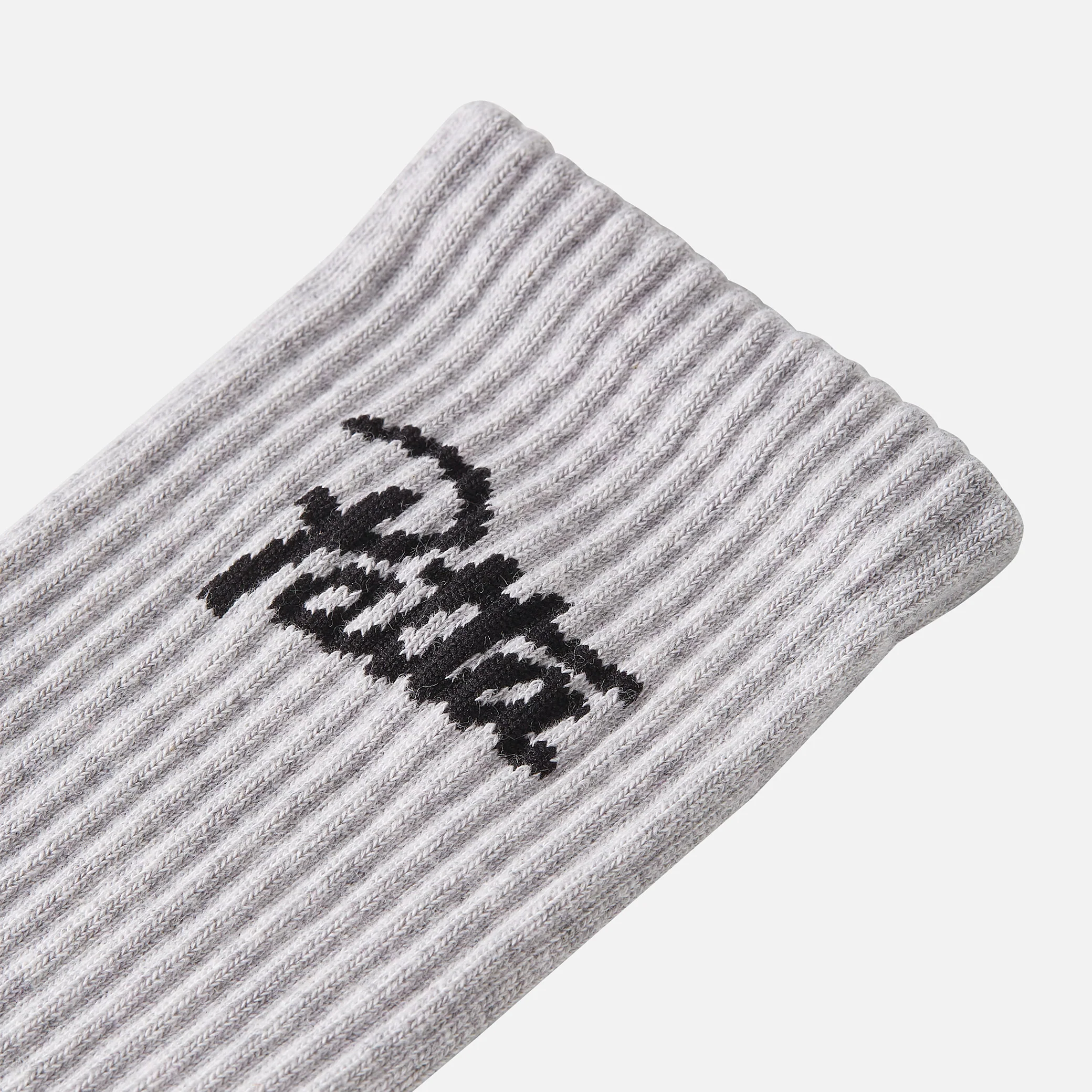 Script Logo Sports Sock - Melange Grey - Image 3