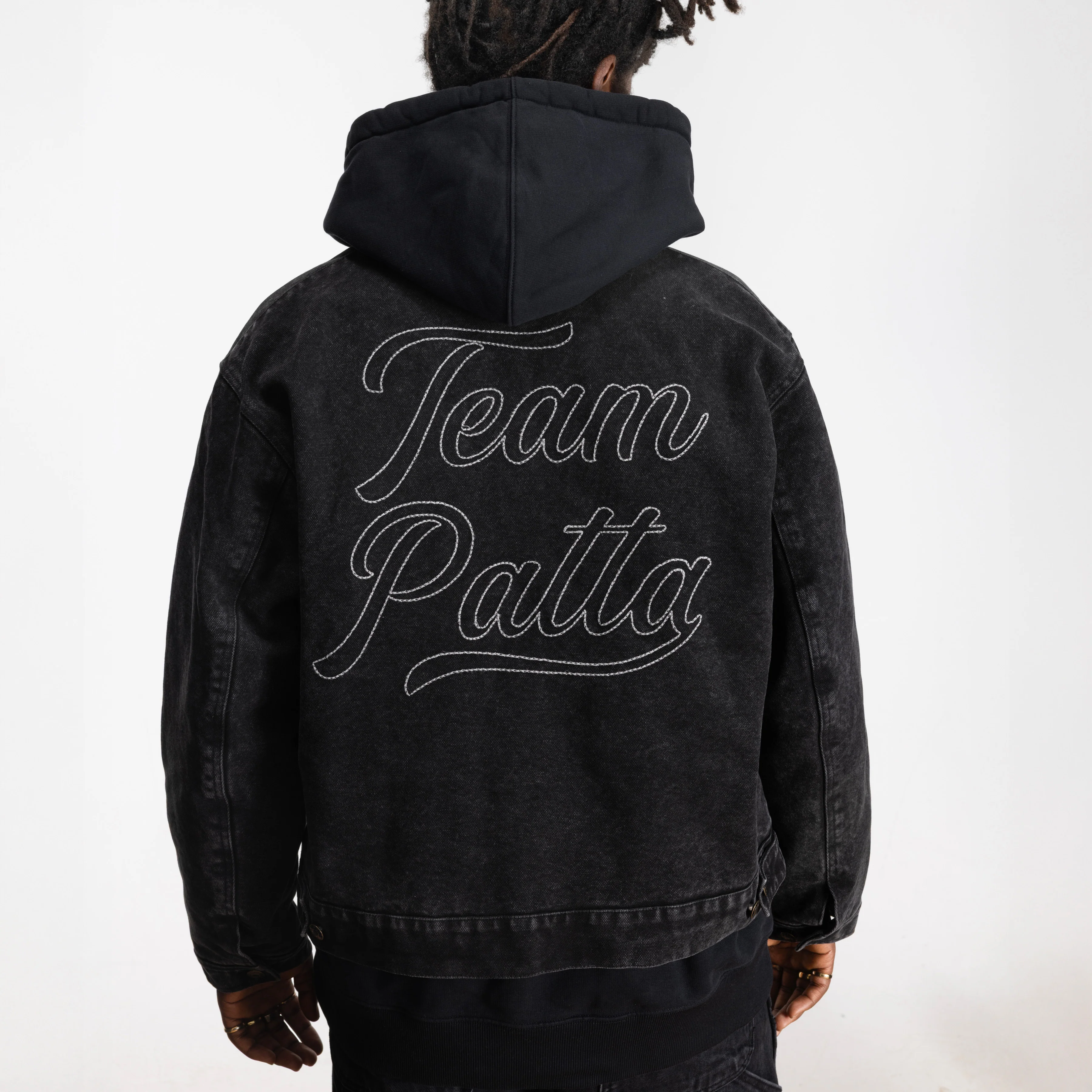 Washed Canvas Jacket - Black - Image 4