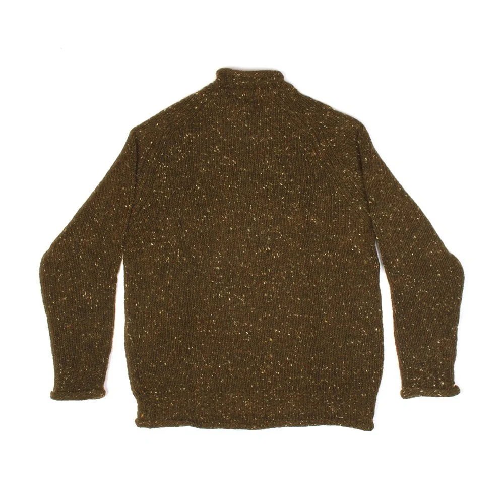 Findhorn Donegal Donut Neck - Dark Green - Image 2