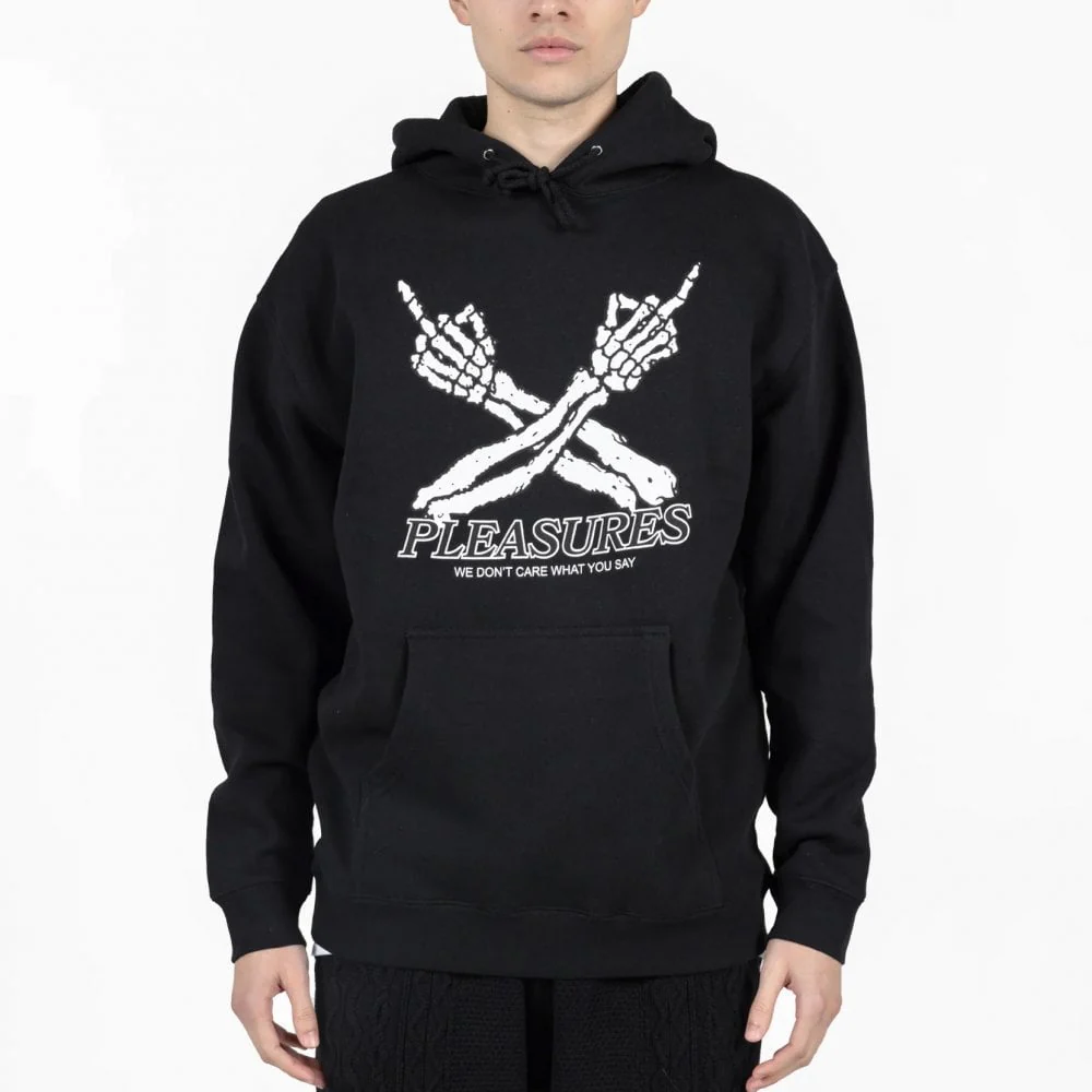 Don't Care Hoodie - Black - Image 2