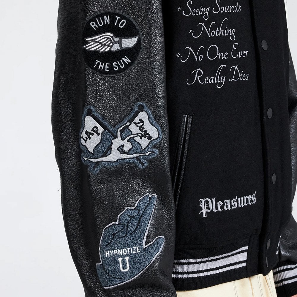 N.E.R.D. Nerd Varsity Jacket - Black - Image 5