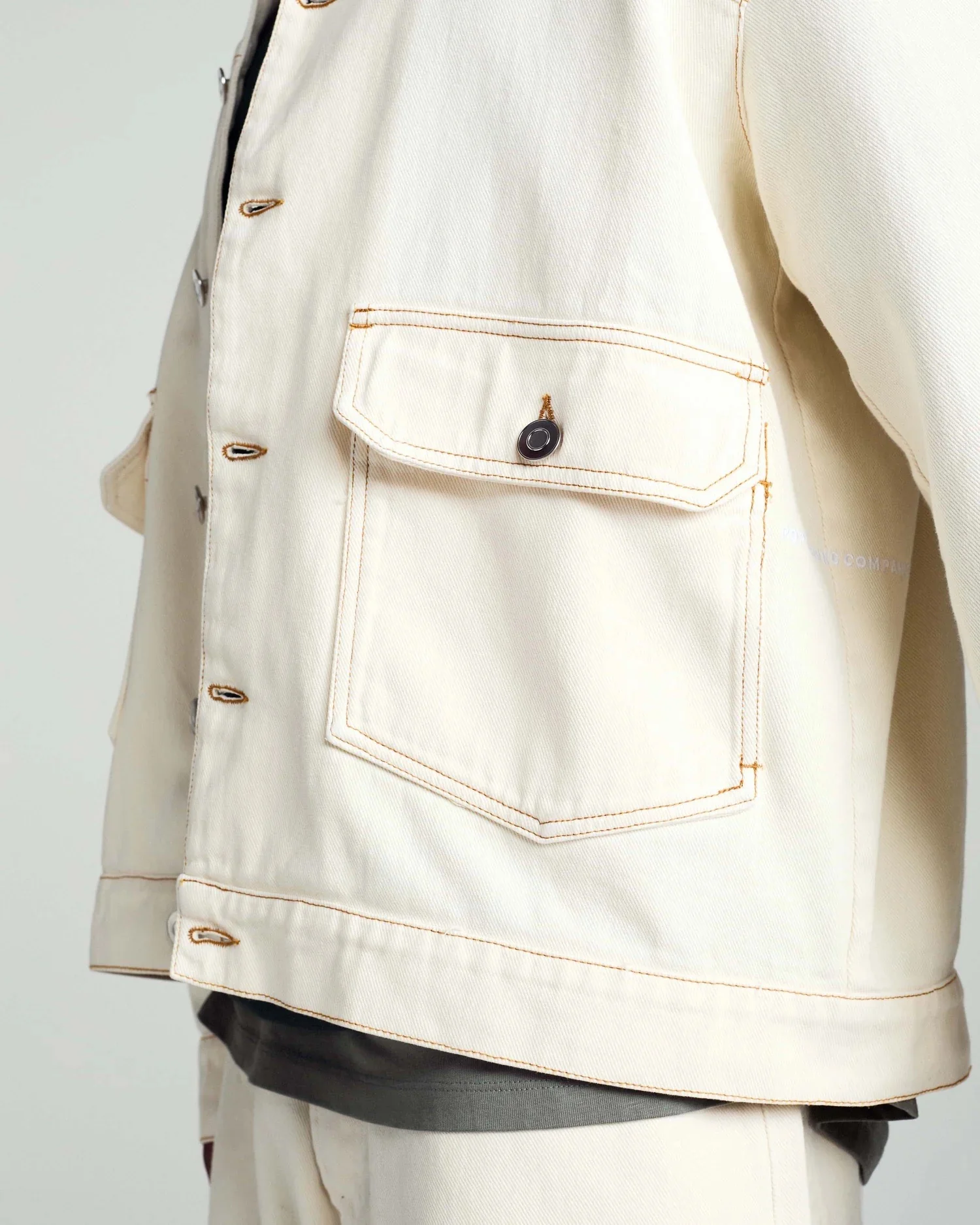 DRS Denim Jacket - Off White - Image 5