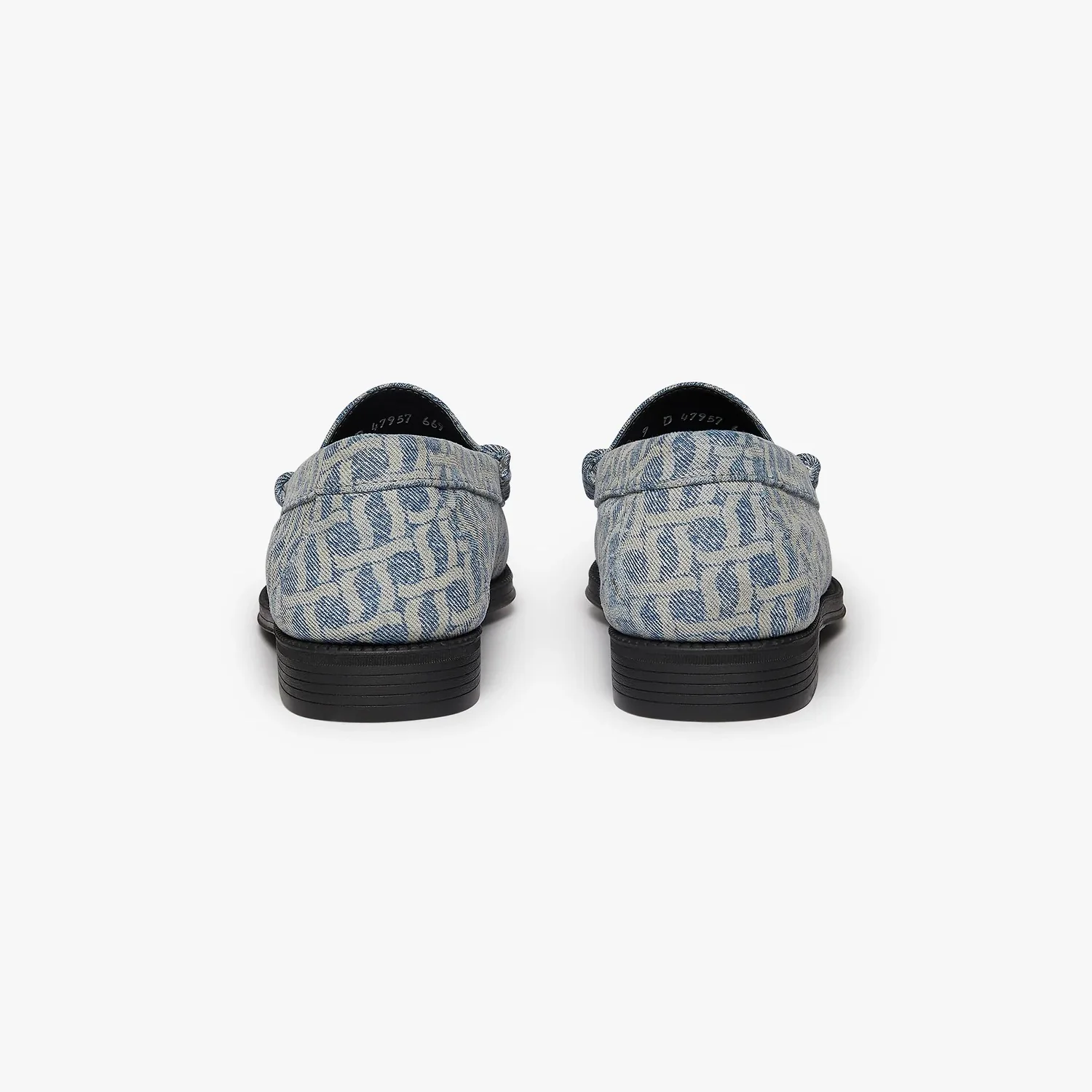 G.H. Bass X POP Trading Company Easy Weejun Lincoln - Light Blue Denim - Image 5