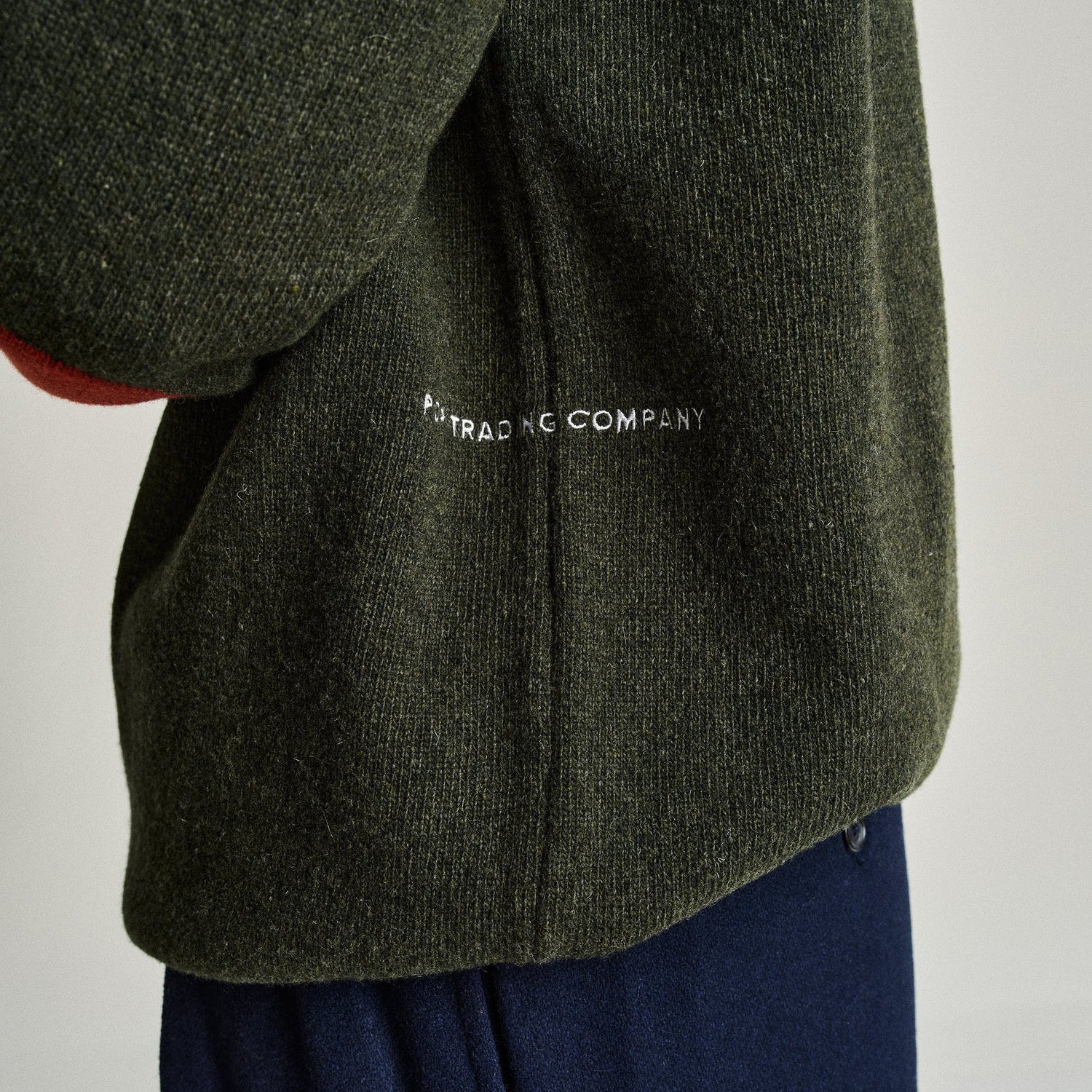 Knitted Elbow Crewneck - Duffel Green - Image 5