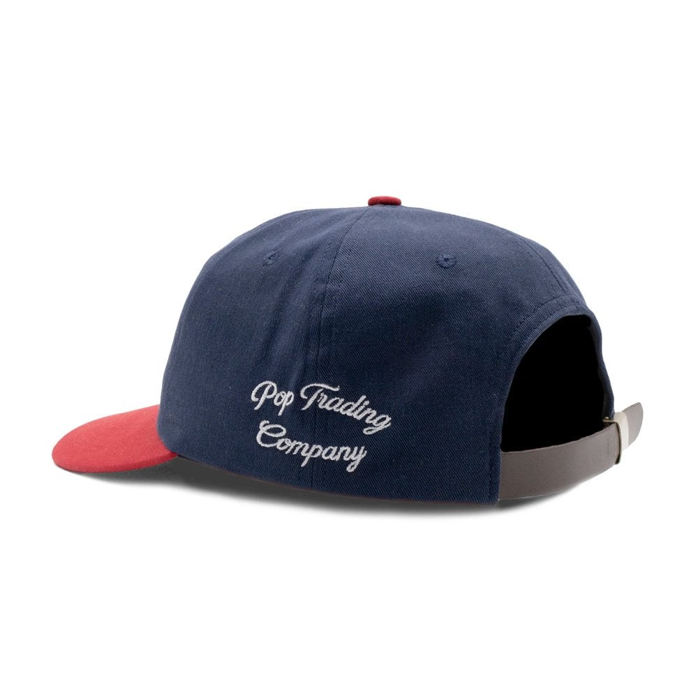O Sixpanel Hat - Navy / Goji Berry - Image 2