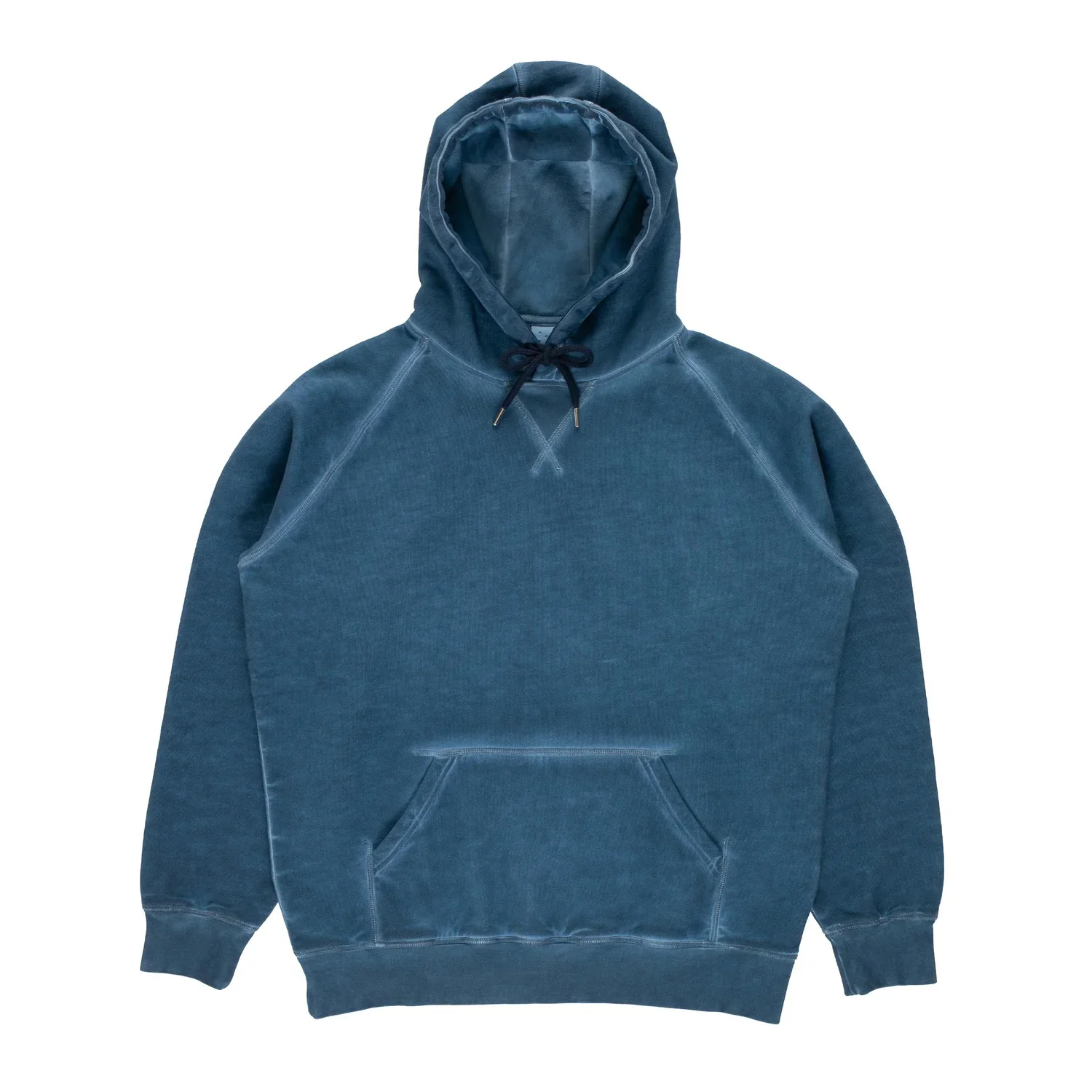 Stencil Logo Hooded Sweat - Navy - Image 2