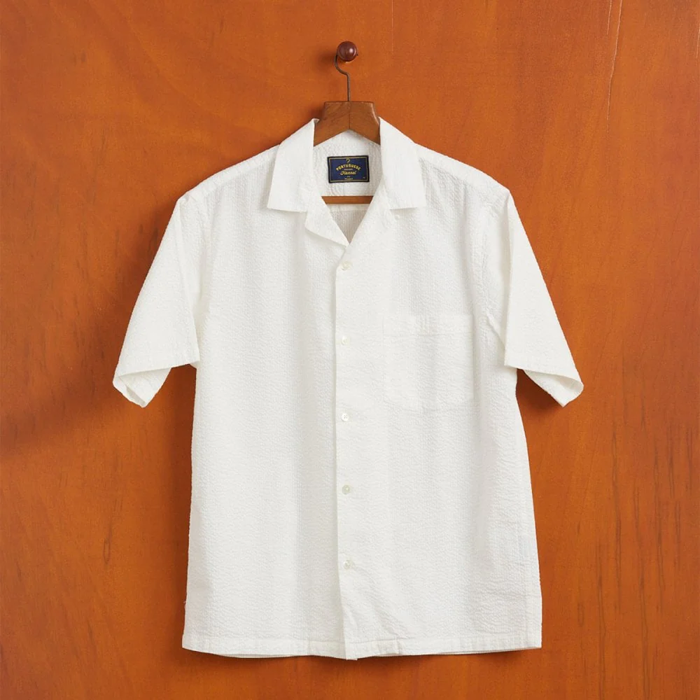 Atlantico Camp Collar Shirt - White - Image 3