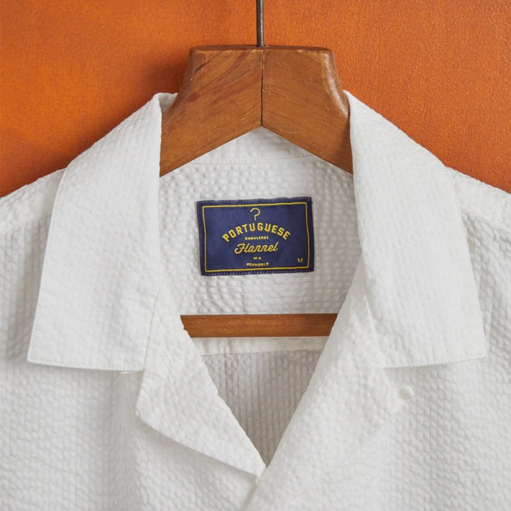Atlantico Camp Collar Shirt - White - Image 4