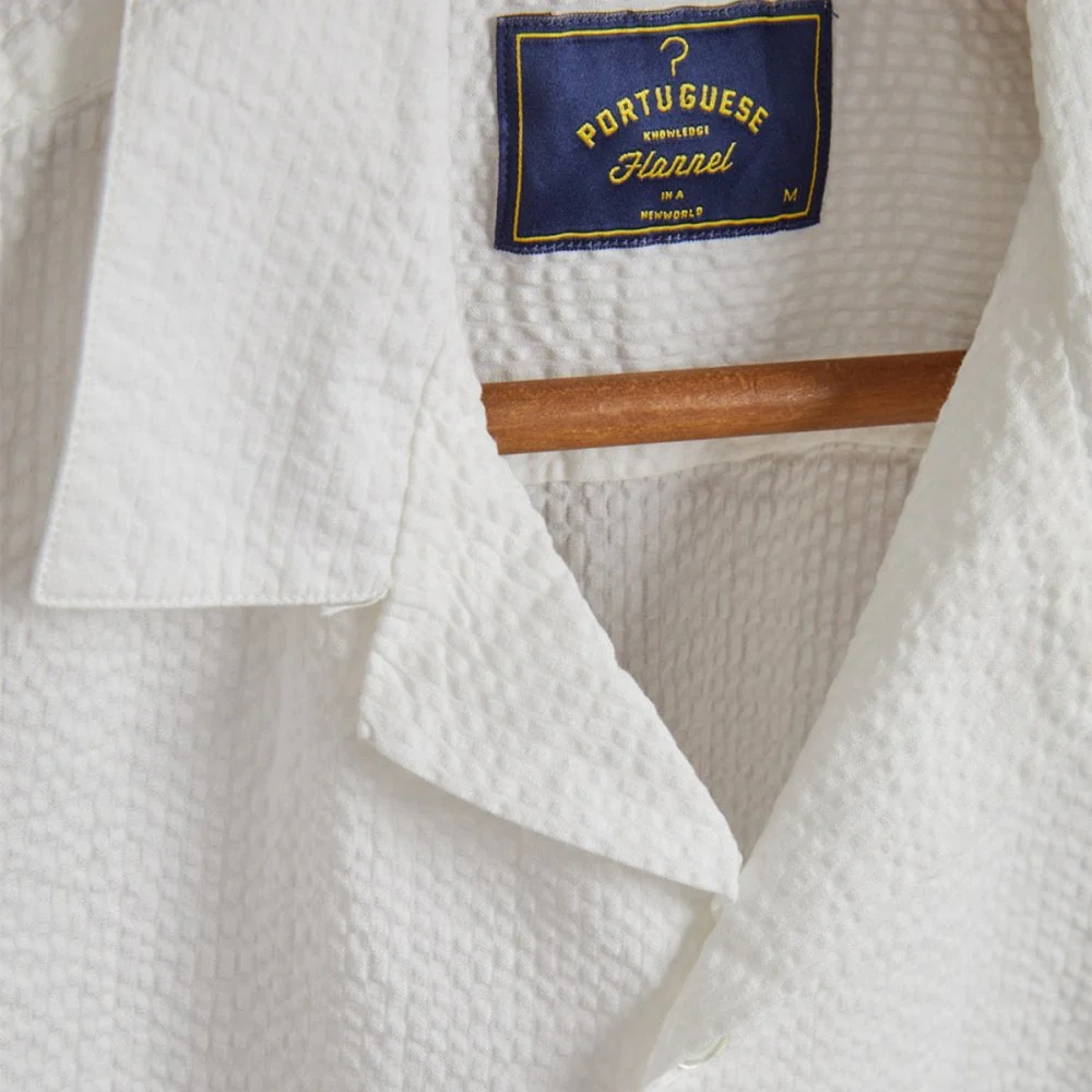 Atlantico Camp Collar Shirt - White - Image 5