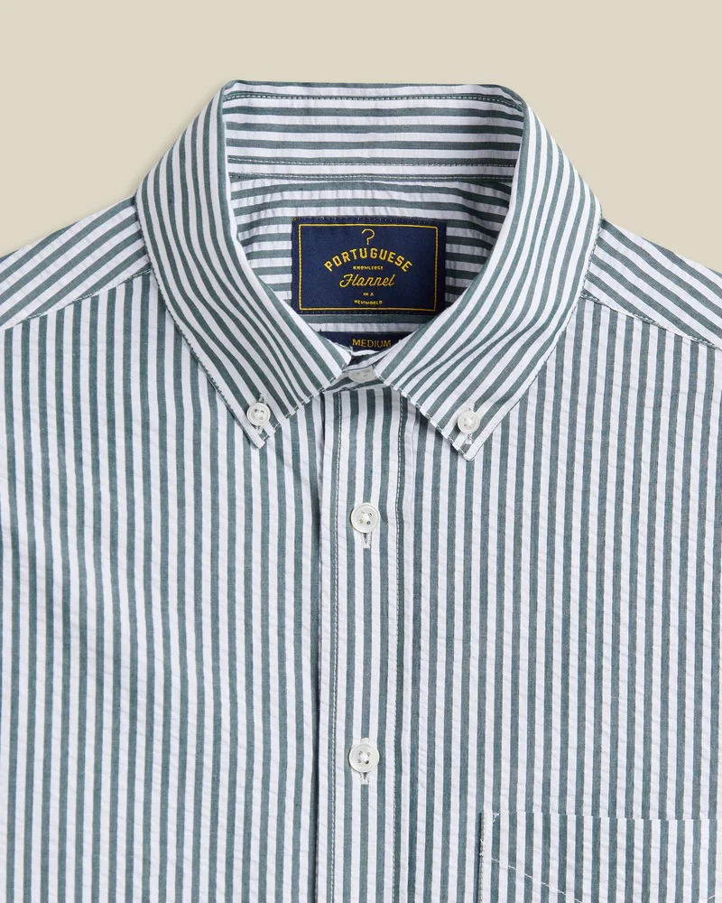 Atlantico Stripe Shirt - Green - Image 2