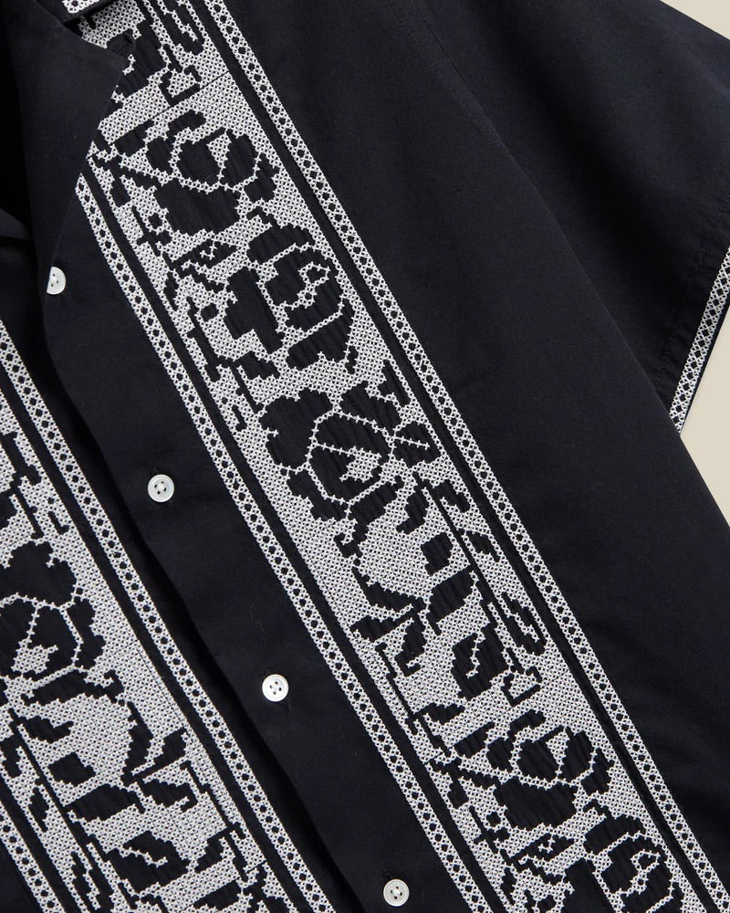 Cross Stitch Shirt - Black - Image 3