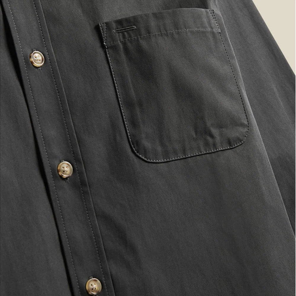 Gabardine Shirt - Grey - Image 3