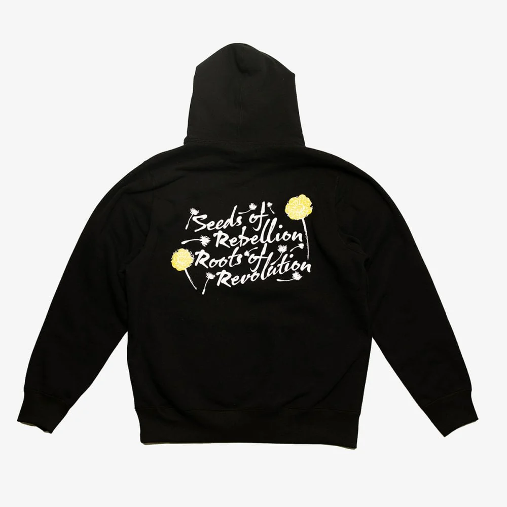 Seeds Of Rebellion Snap Hoodie - Black - Image 2
