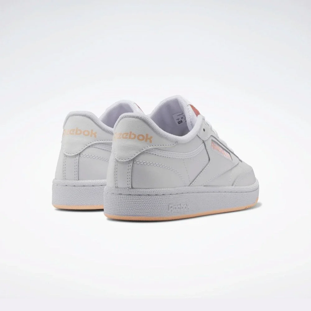 Club C 85 Women - Cloud White / Cloud White / Aura Orange - Image 2