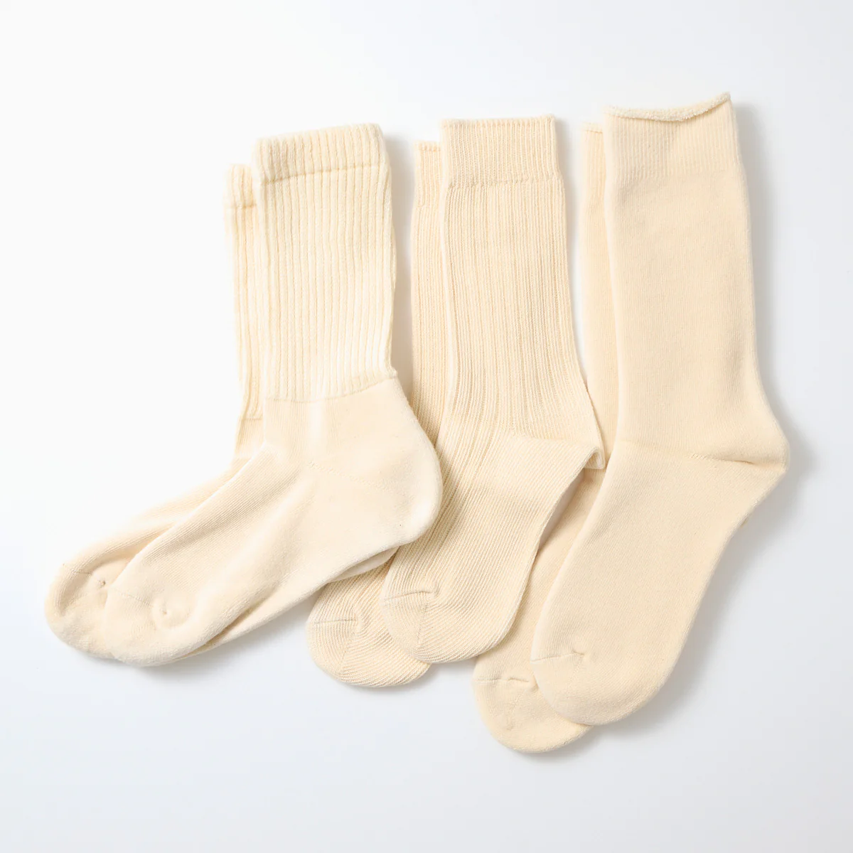 Organic Daily Socks 3 Pack - Ecru - Image 2