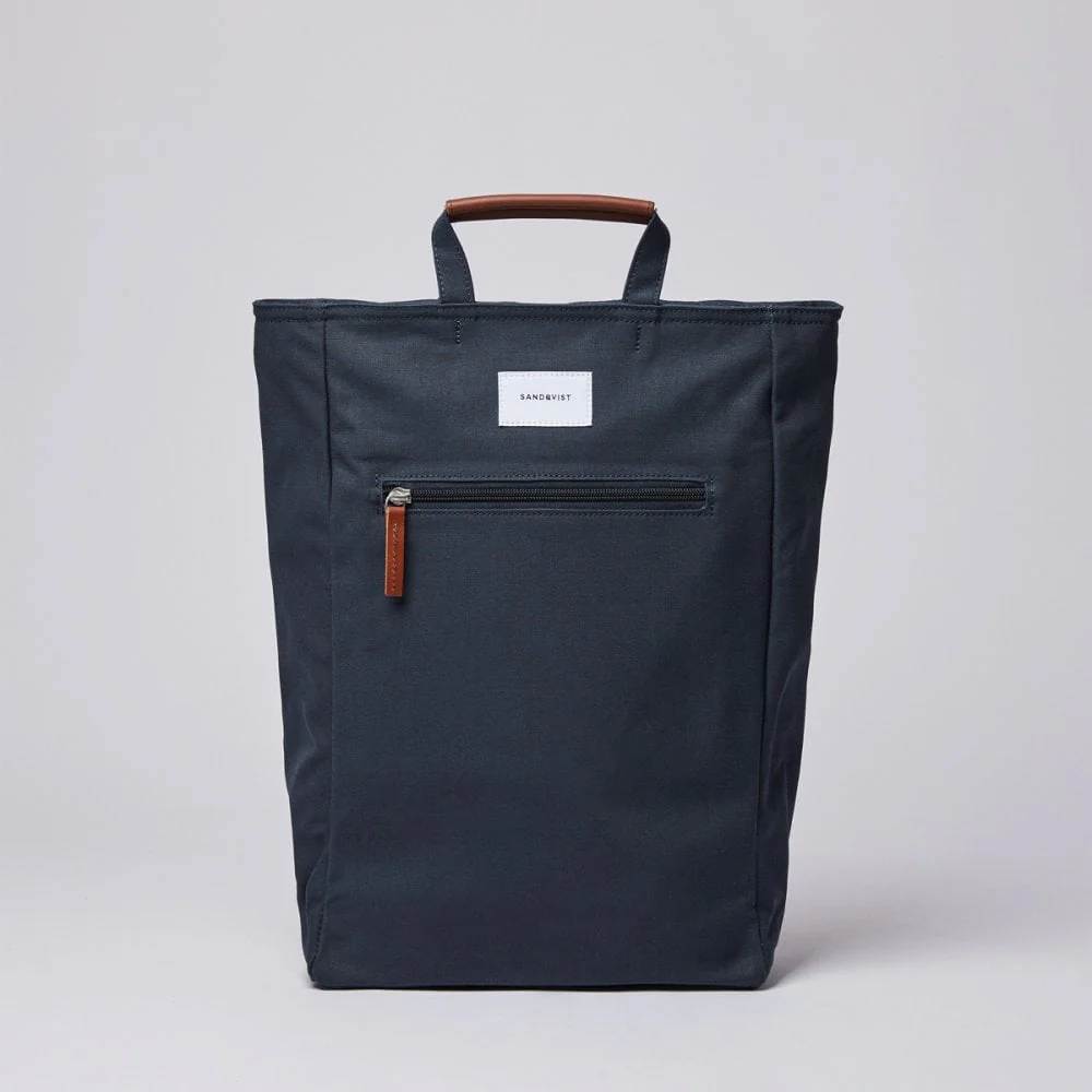 Tony - Navy / Cognac Brown Leather