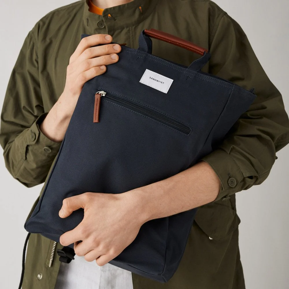 Tony - Navy / Cognac Brown Leather - Image 3