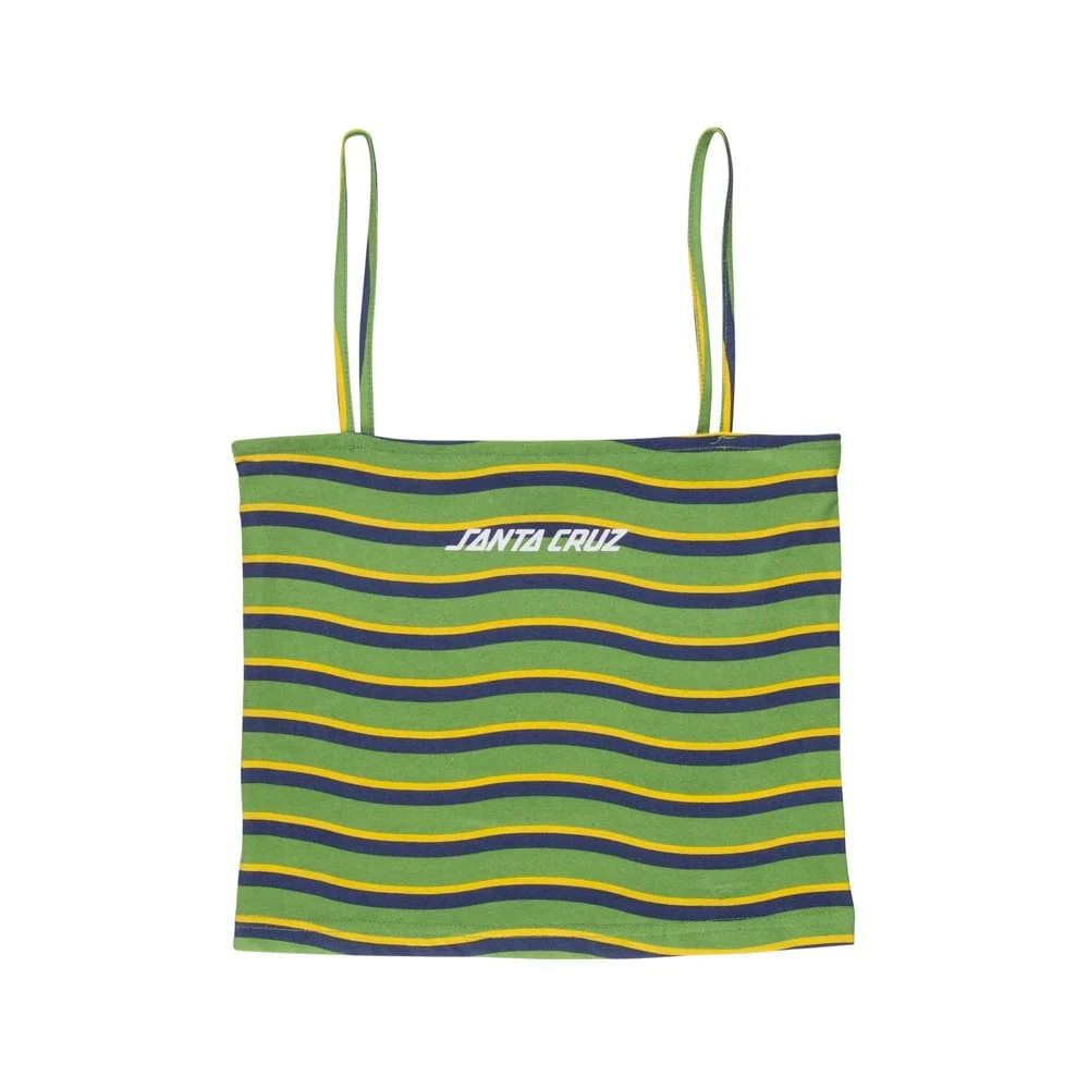 Women's Strip Vest - Apple Wave Stripe