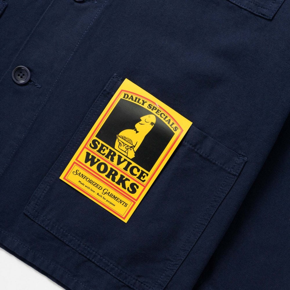 Canvas Chore Shirt - Dark Navy - Image 2