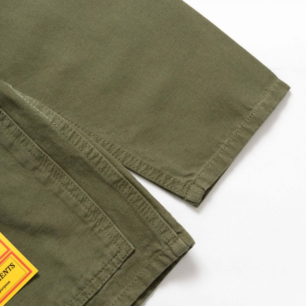 Canvas Chore Shirt - Olive - Image 4