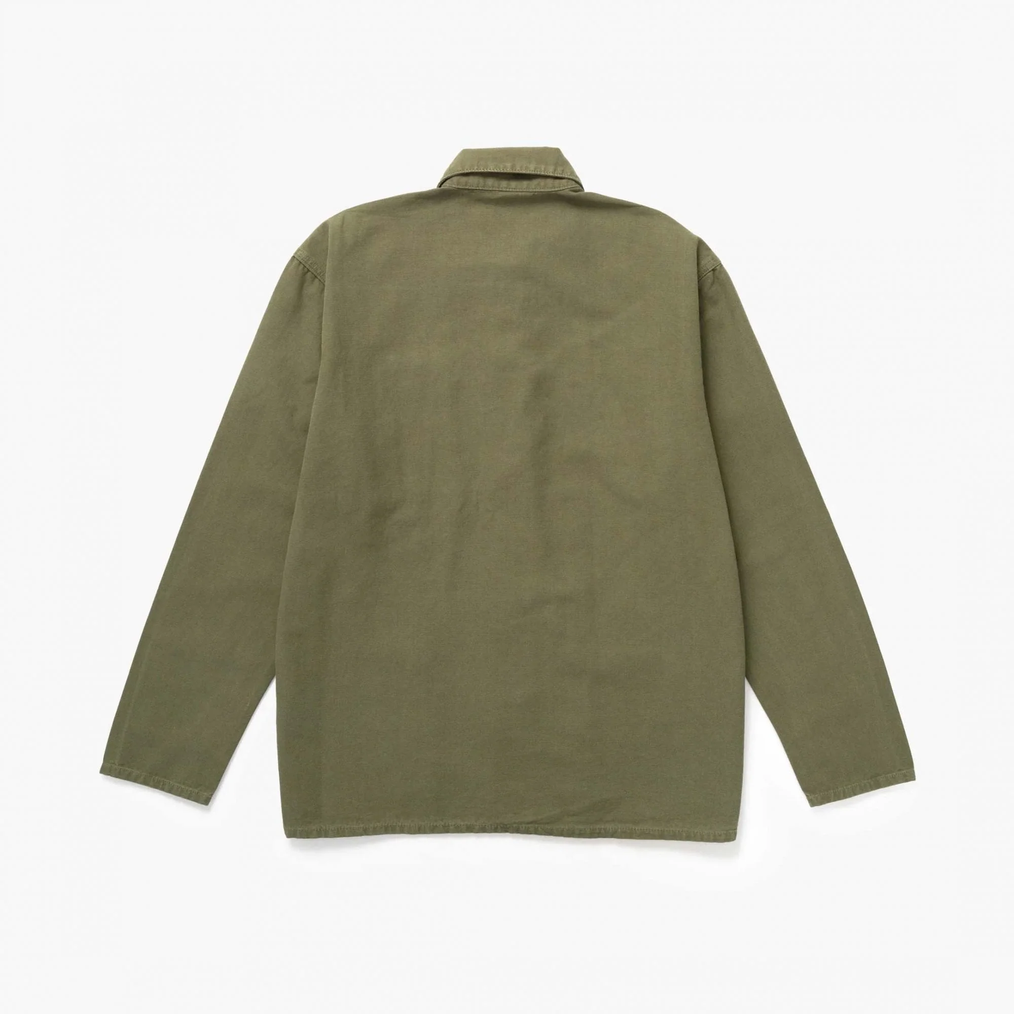 Canvas Chore Shirt - Olive - Image 5
