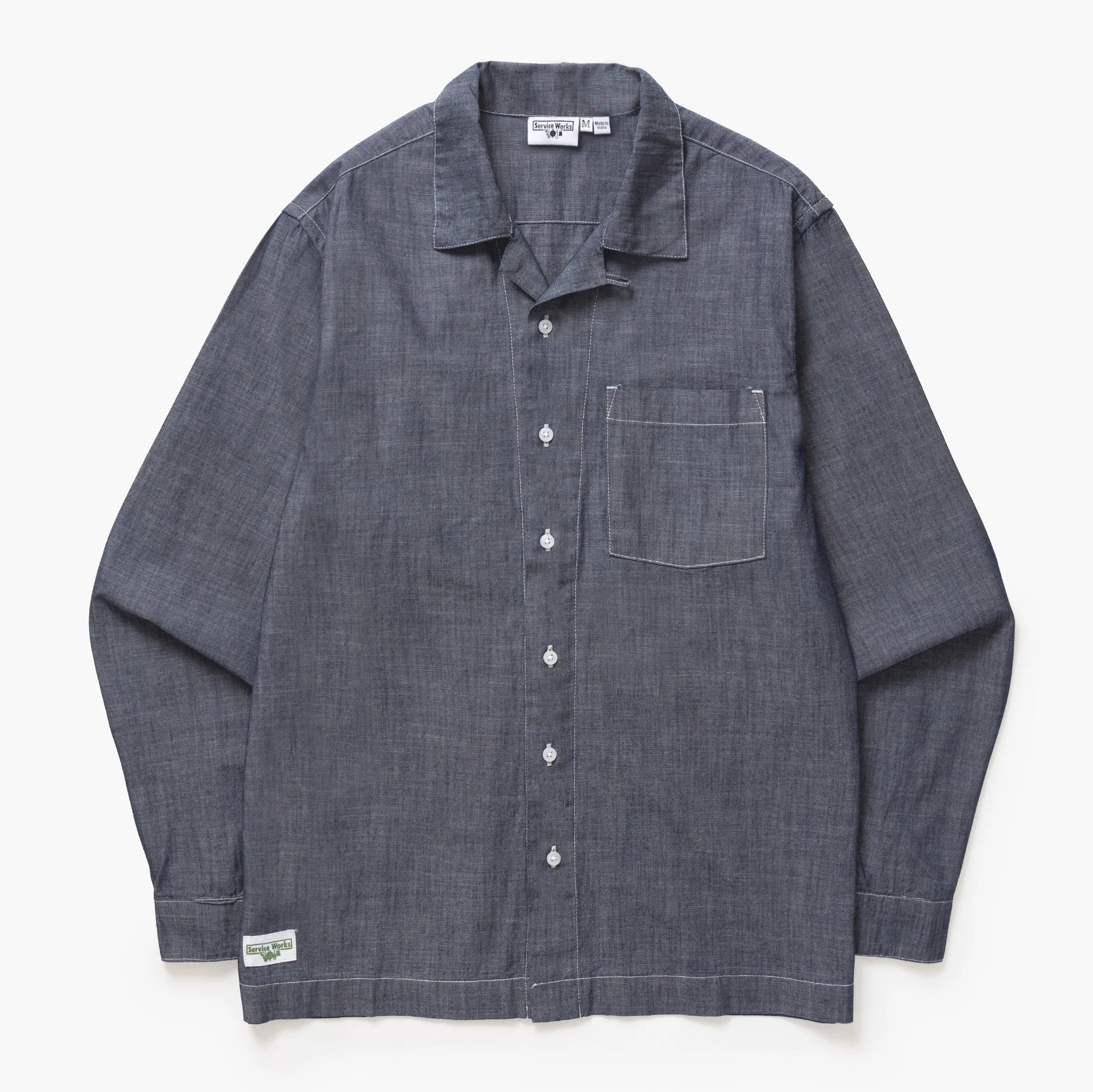 Chambray Resort Shirt - Dark Blue