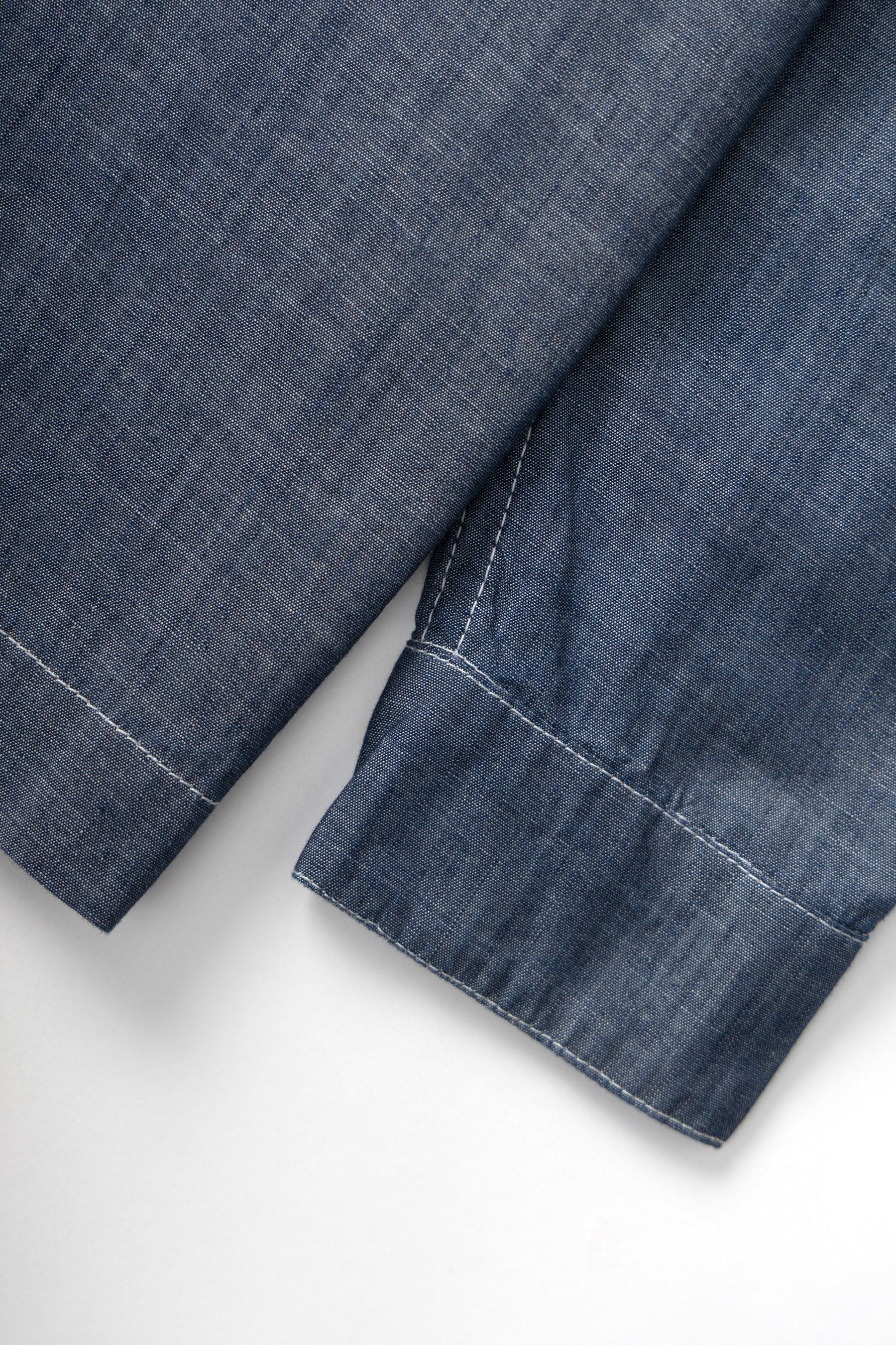 Chambray Resort Shirt - Dark Blue - Image 4