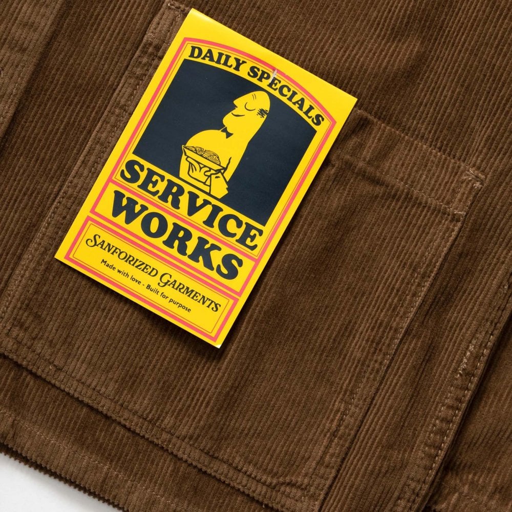 Corduroy Chore Shirt - Bark - Image 4