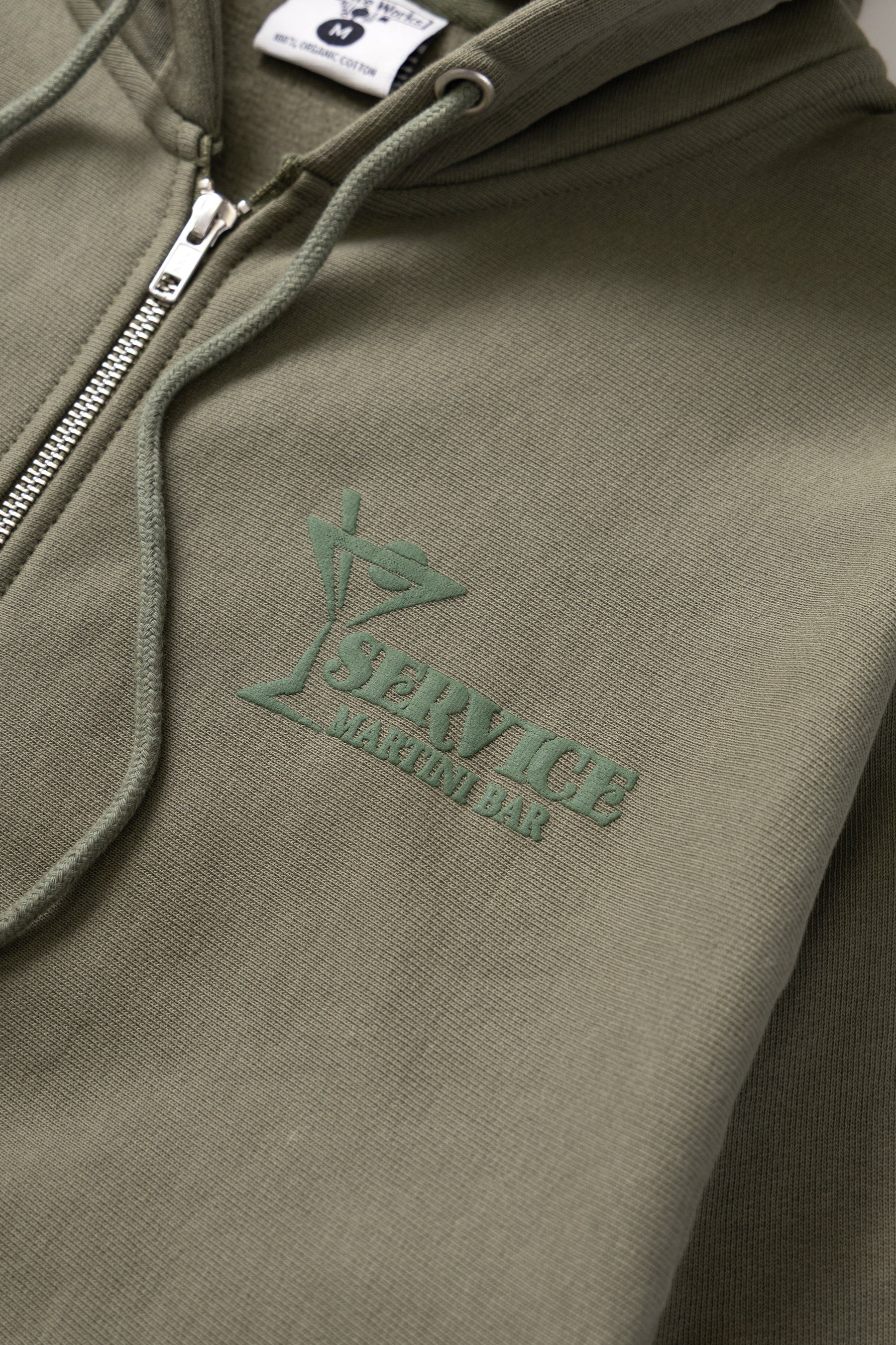 Martini Zipper Hoodie - Black - Image 3