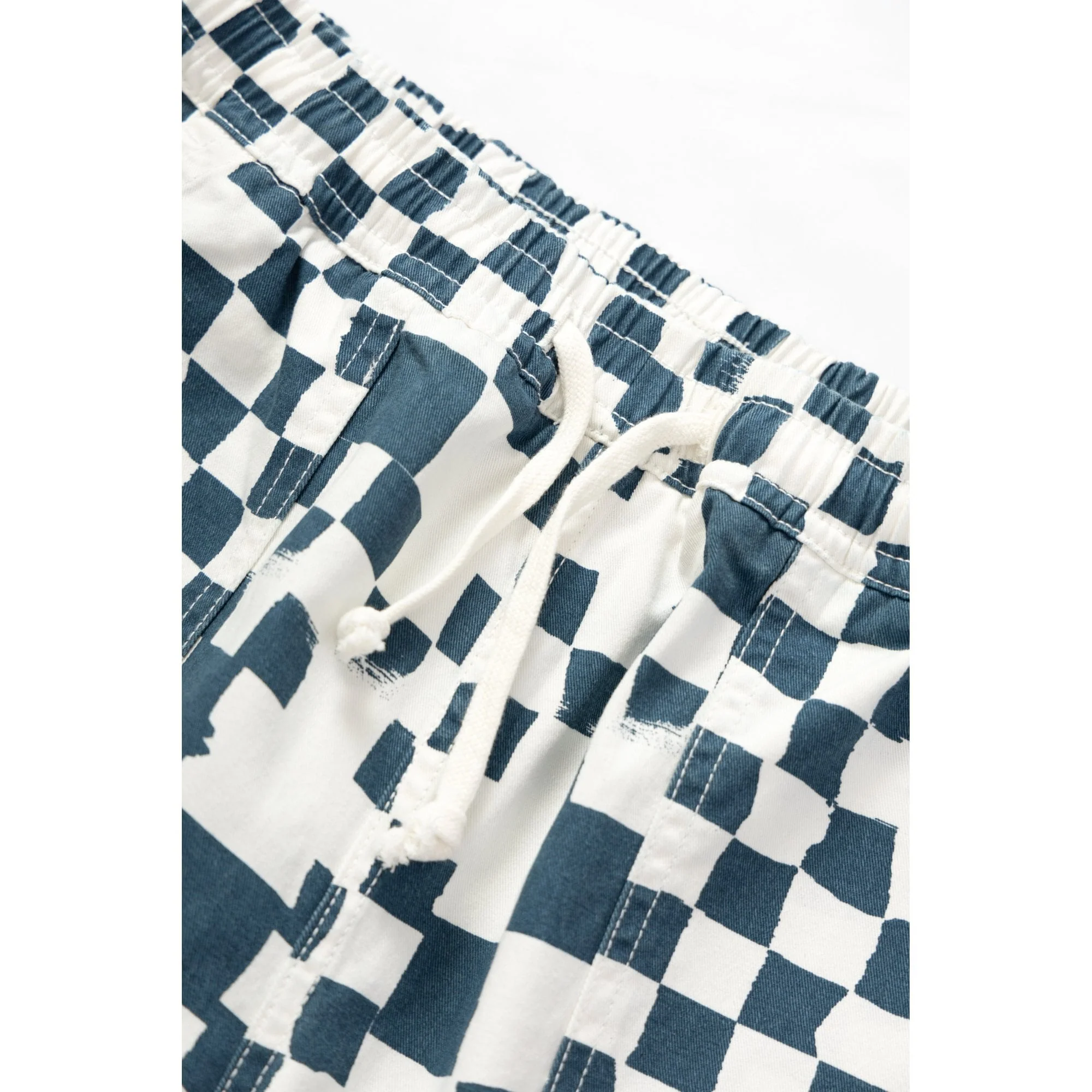 Printed Chef Pant - Teal Checker - Image 5