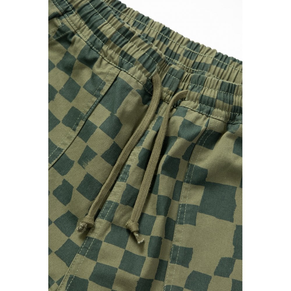Printed Chef Short - Olive Checker - Image 4