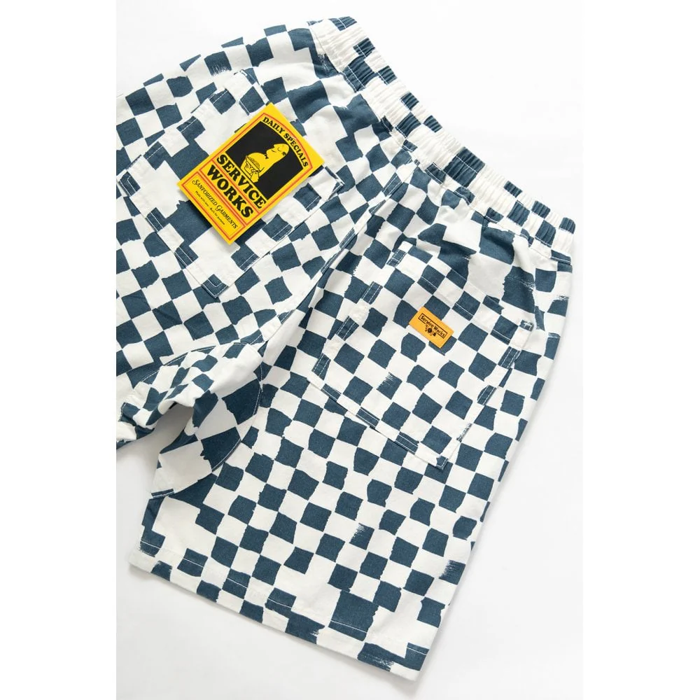 Printed Chef Short - Teal Checker - Image 3