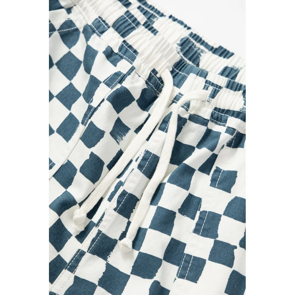 Printed Chef Short - Teal Checker - Image 5