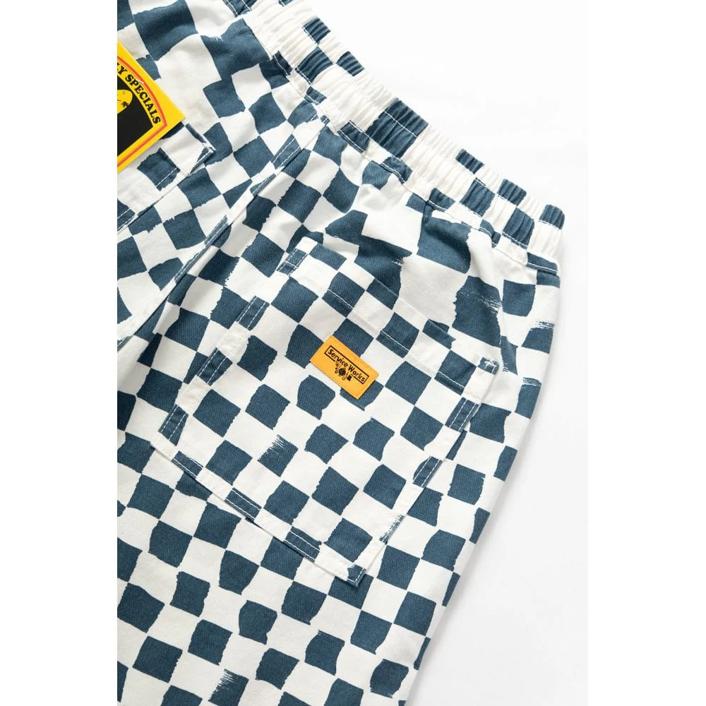 Printed Chef Short - Teal Checker - Image 6