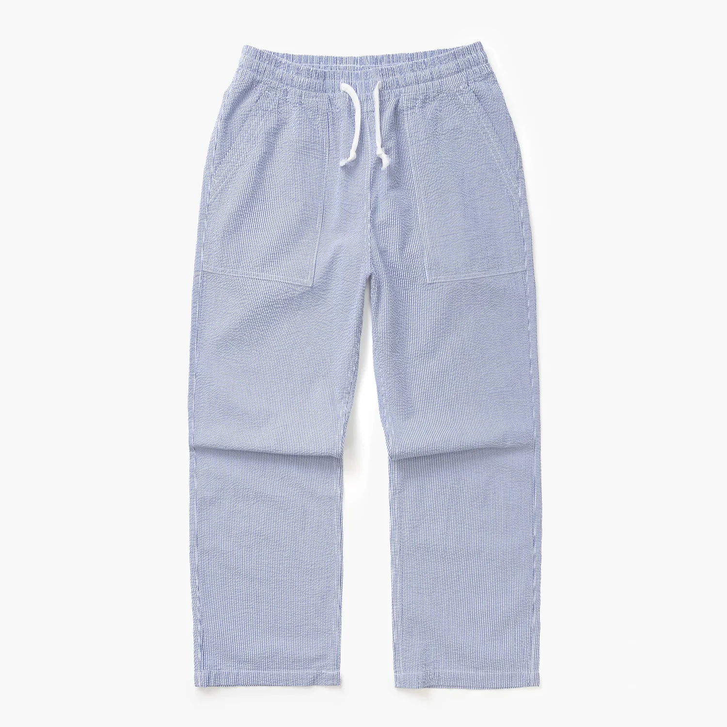 Seersucker Chef Pants - Navy Stripe